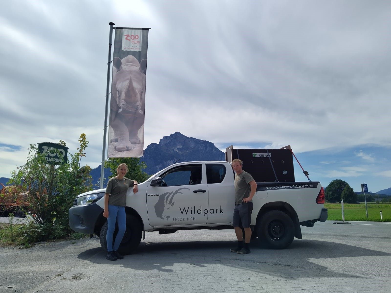 Max im Einsatz für den Wildpark – Tiertransport
