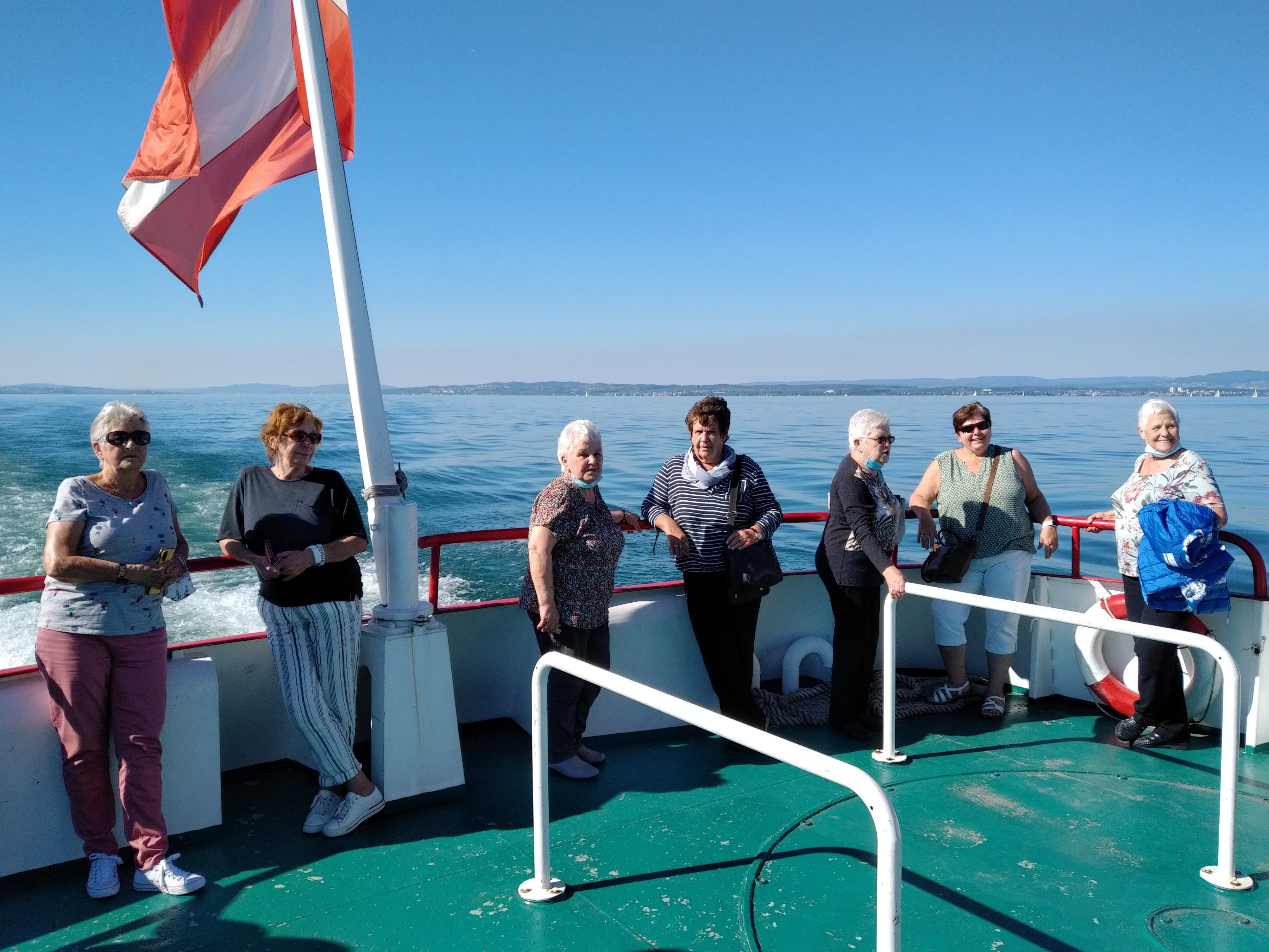 PVÖ-Bodenseeschifffahrt: Herrliches Spätsommerwetter, frische Seeluft und perfekte Stimmung an Bord.