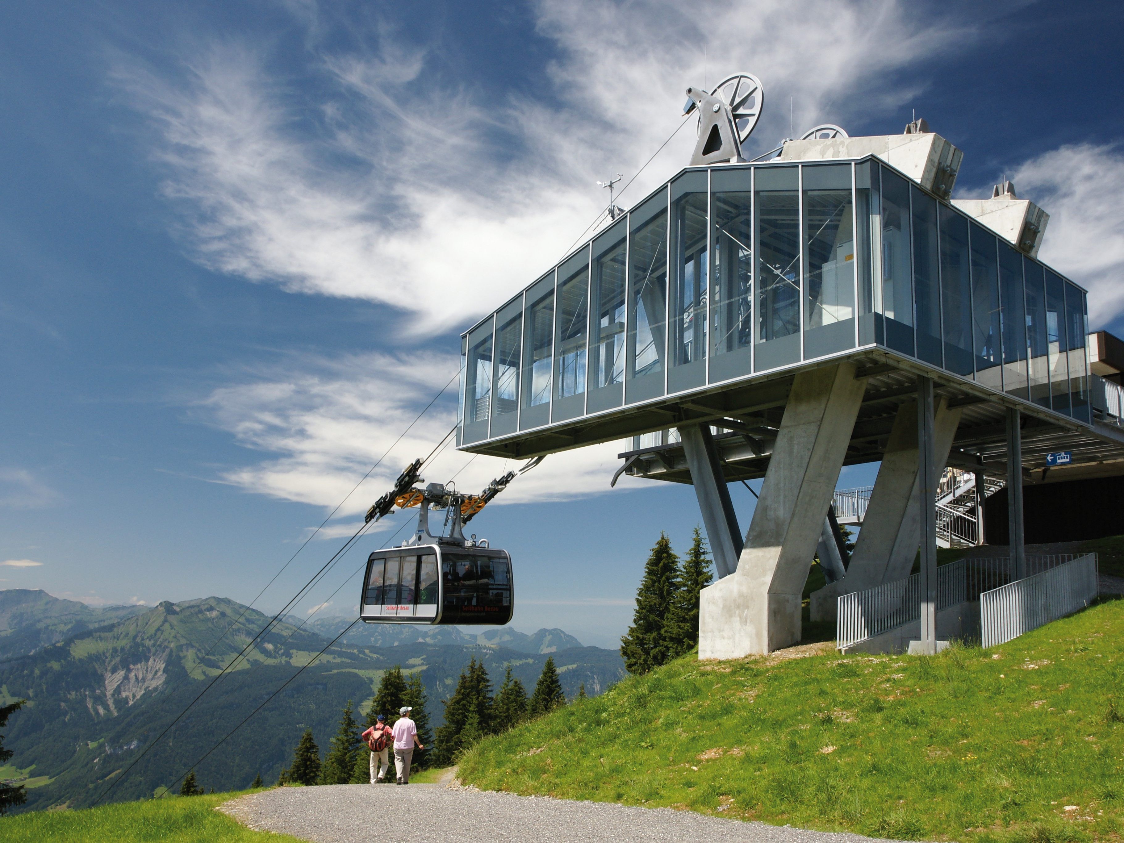 Die Bergstation in Bezau. Die Bergstation in Bezau.