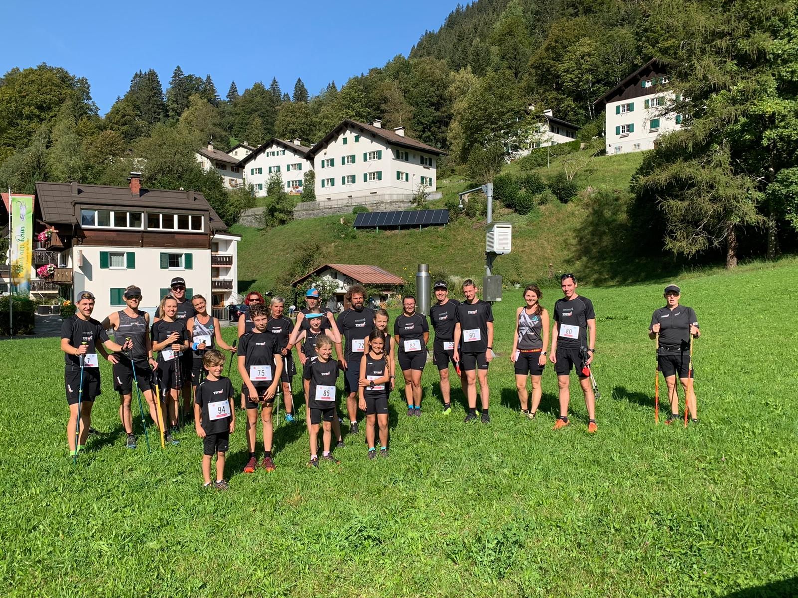 Das Trail Running Team vor dem Montafoner Berglauf