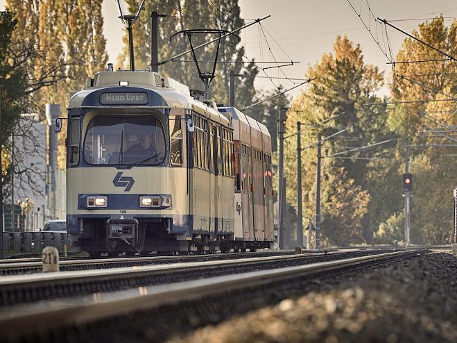 Die Badner Bahn kann nun wieder ungehindert fahren