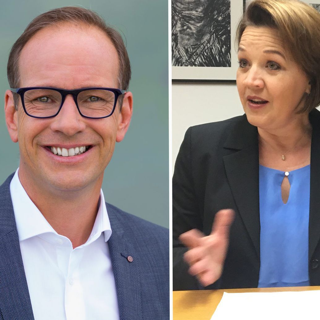 Die Bürgermeister Kurt Fischer, Dieter Egger und Andrea Kaufmann wurden von der Ampelschaltung selbst überrascht.