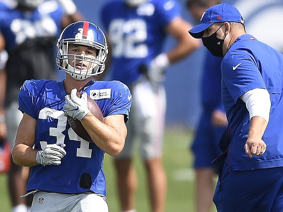 Sandro Platzgummer beim Training mit den Giants.