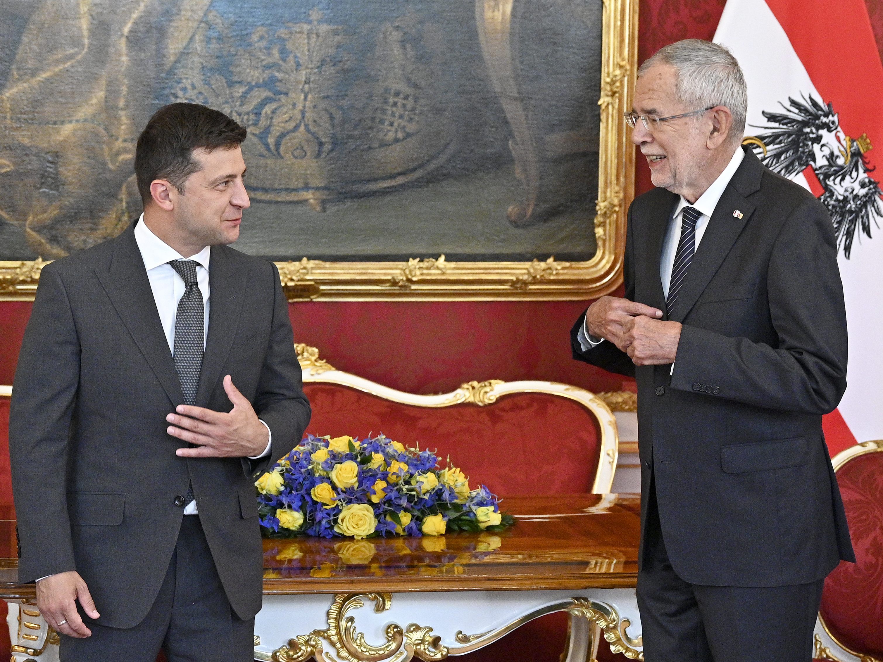 Solenskyj (l.) besuchte am Dienstag Wien. Solenskyj (l.) besuchte am Dienstag Wien.