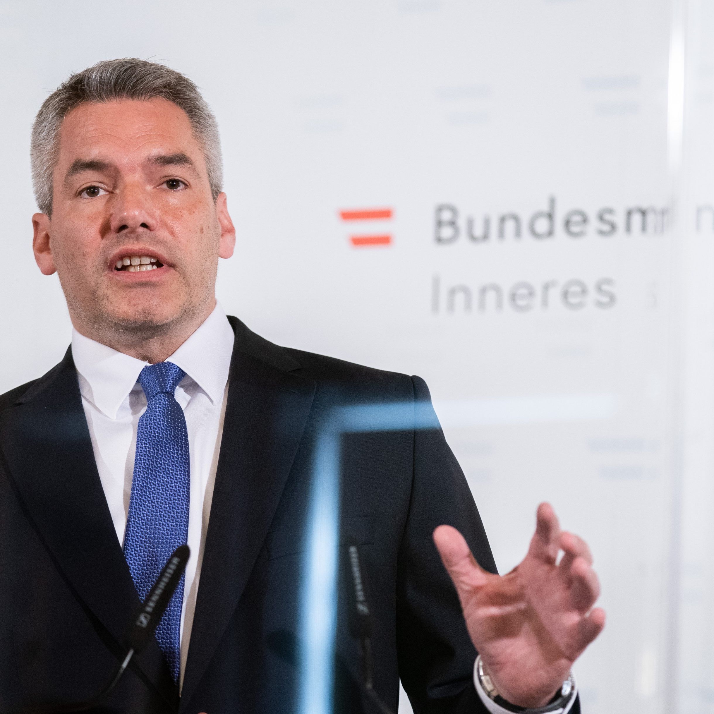 Nehammer kündigte eine Fortsetzung der "Personaloffensive" an.