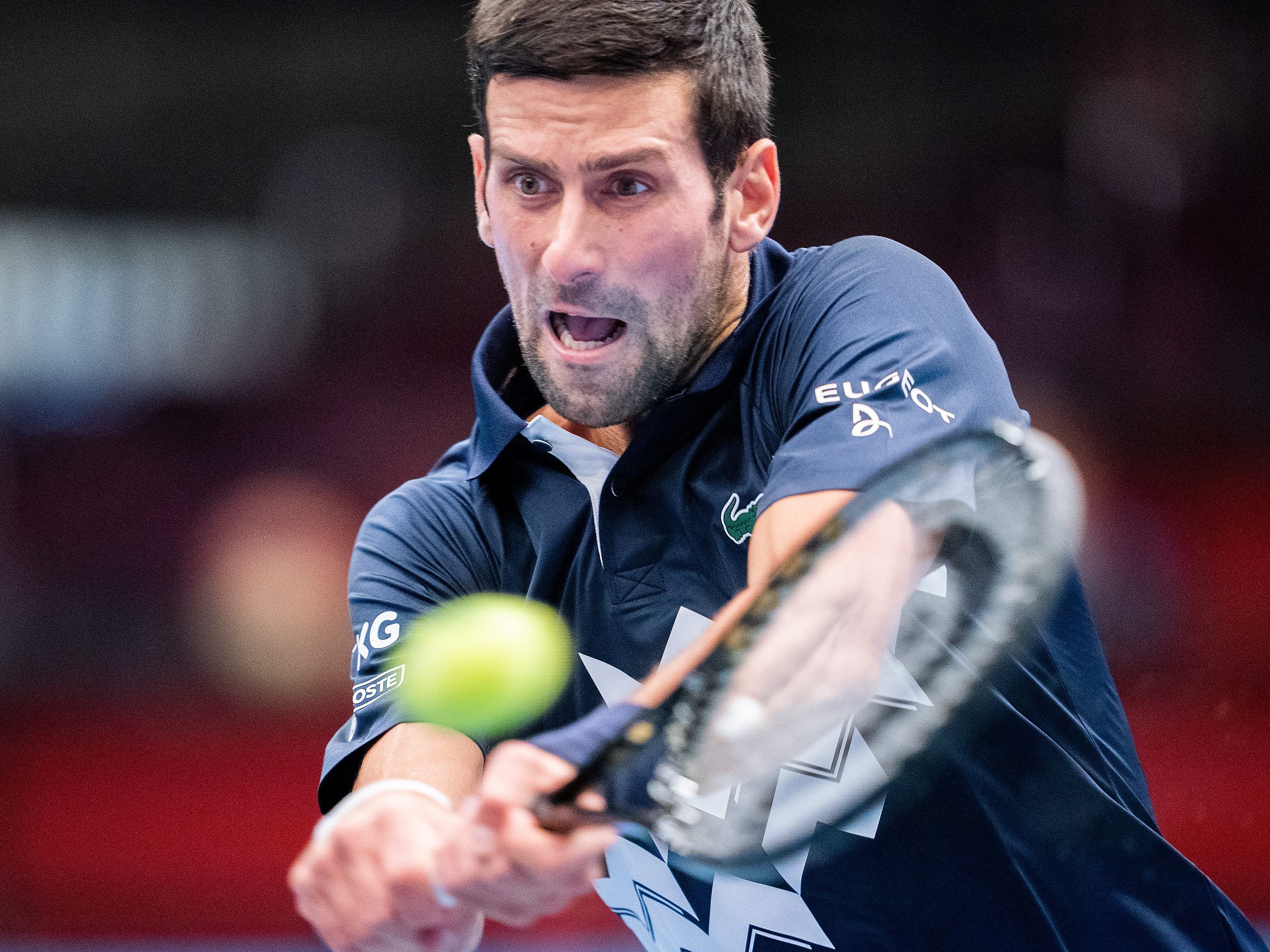 Djokovic steht im Wiener ATP-Turnier im Achtelfinale. Djokovic steht im Wiener ATP-Turnier im Achtelfinale.