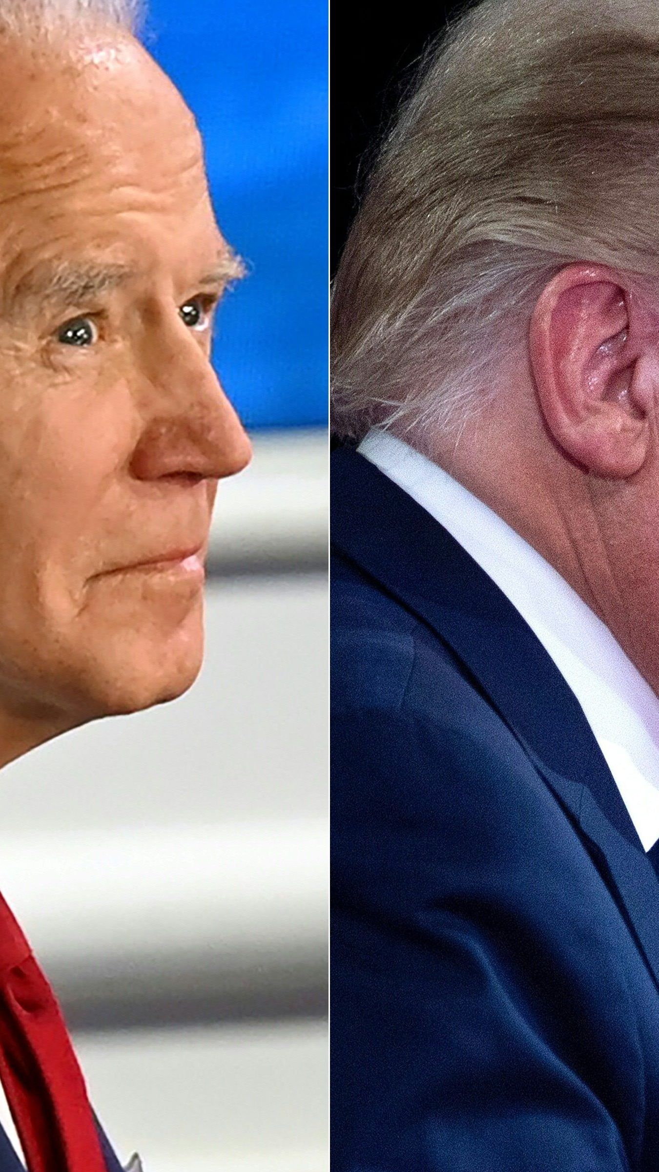 Biden und Trump stellten sich am Donnerstag den Fragen der TV-Reporter.