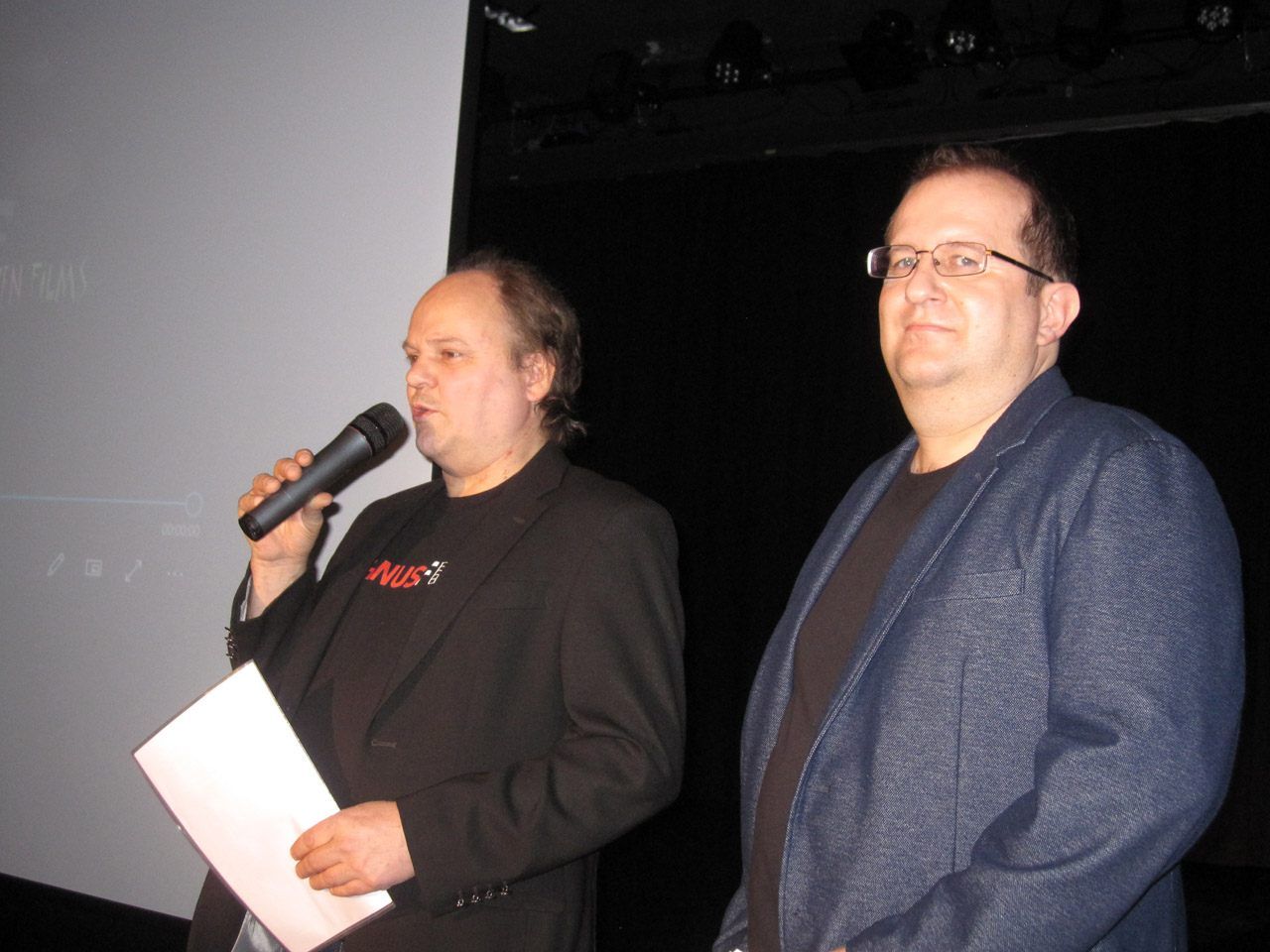 Wolfgang Rainer und Philipp Horatschek führen durch die 11. Filmnacht im November 2018 Wolfgang Rainer und Philipp Horatschek führen durch die 11. Filmnacht im November 2018