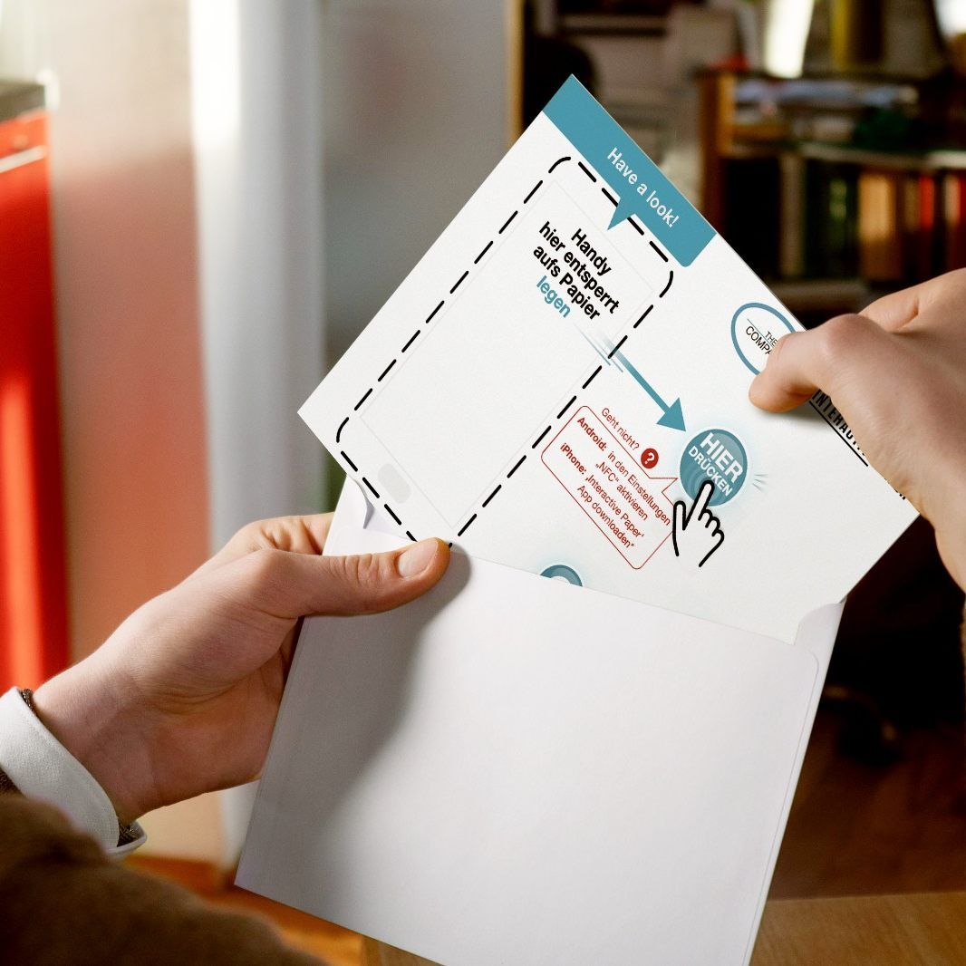 Die Flyer arbeiten mit NFC-Technologie.