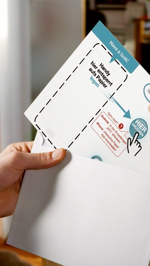Die Flyer arbeiten mit NFC-Technologie.