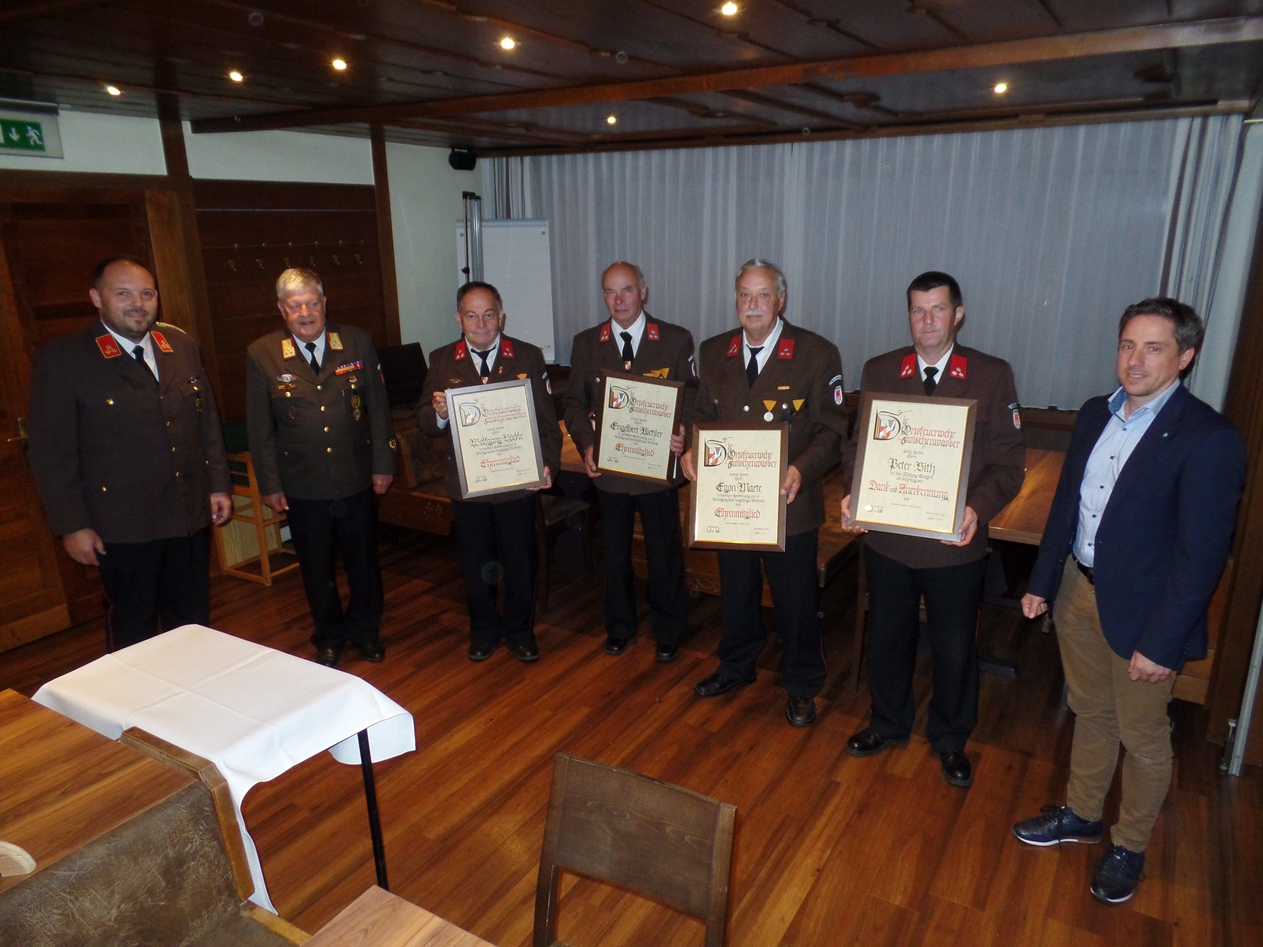 Die geehrten der OF Zwischenwasser Die geehrten der OF Zwischenwasser