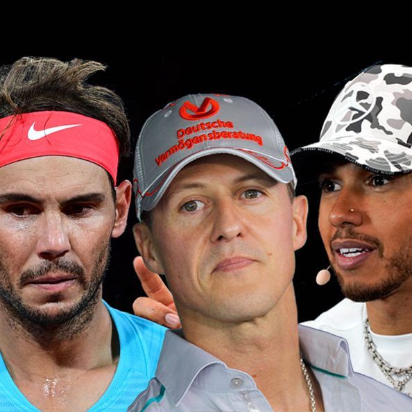 Federer, Nadal, Schumacher, Hamilton