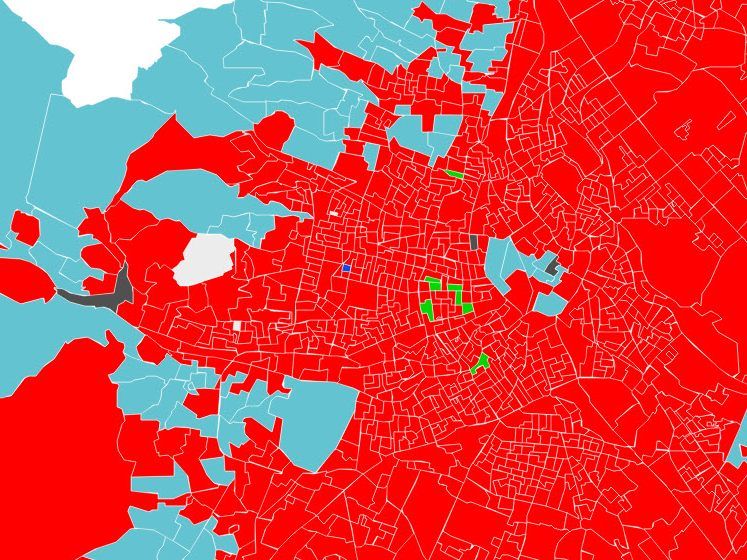 Ein einziger Wahlsprengel wählte bei der Wien-Wahl die FPÖ auf Platz 1. Ein einziger Wahlsprengel wählte bei der Wien-Wahl die FPÖ auf Platz 1.