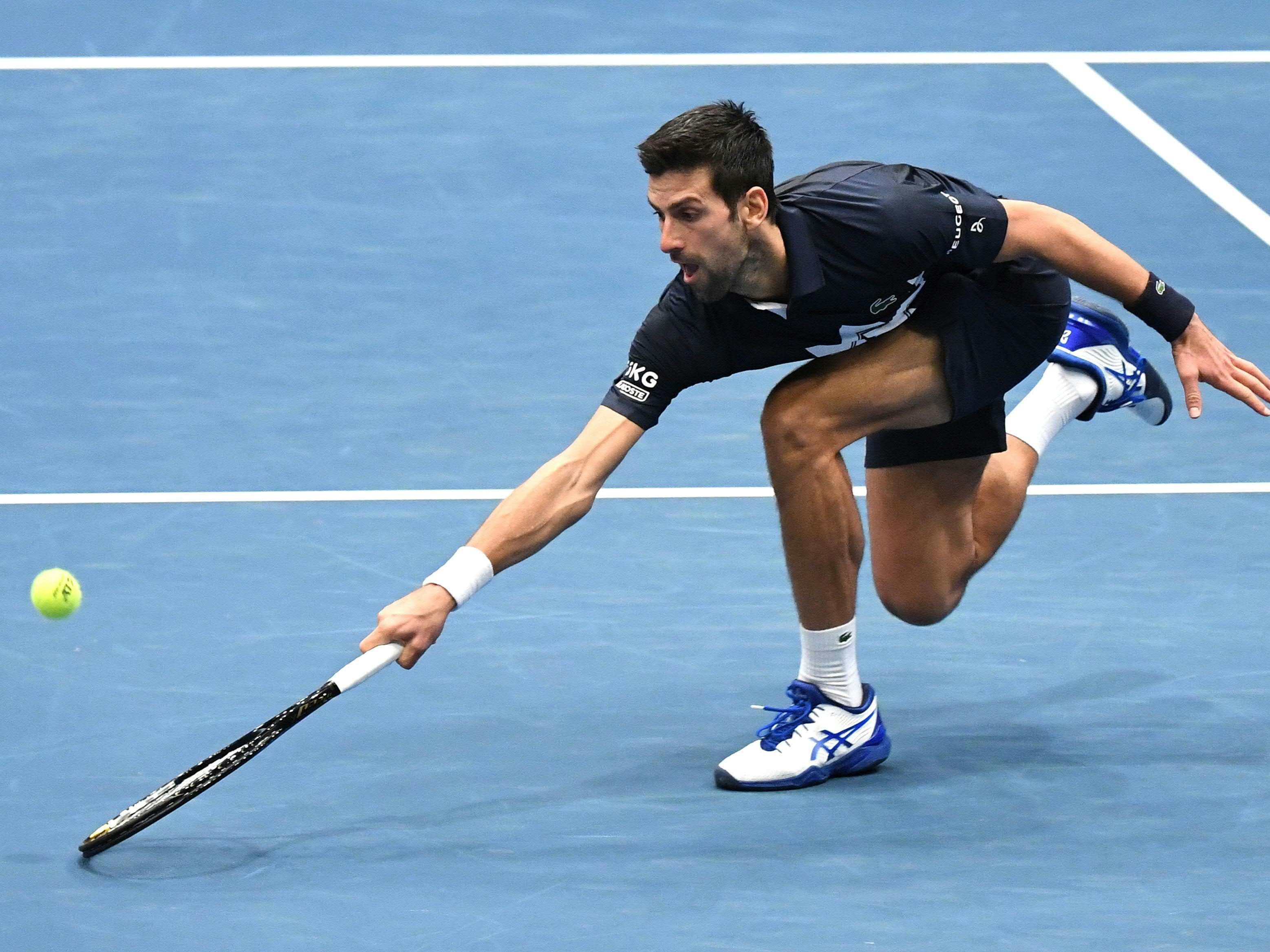 Novak Djokovic musste sich dennoch anstrengen. Novak Djokovic musste sich dennoch anstrengen.