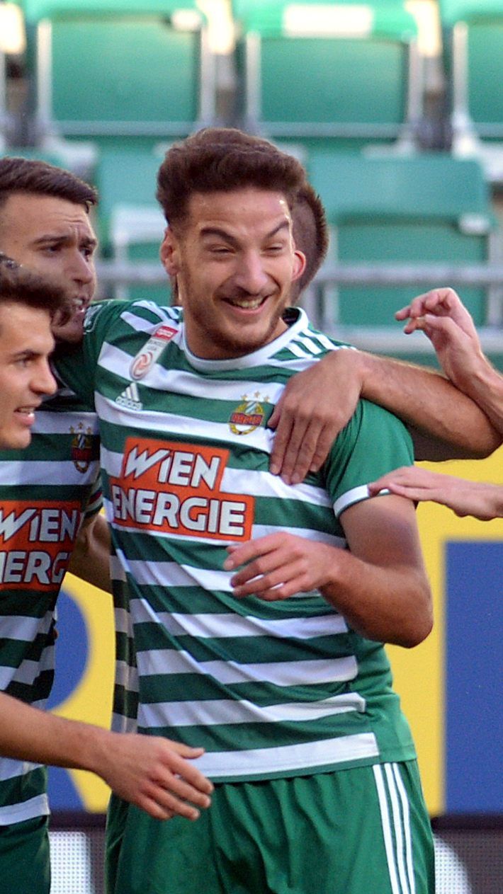 Rapid durfte sich am Sonntag freuen.