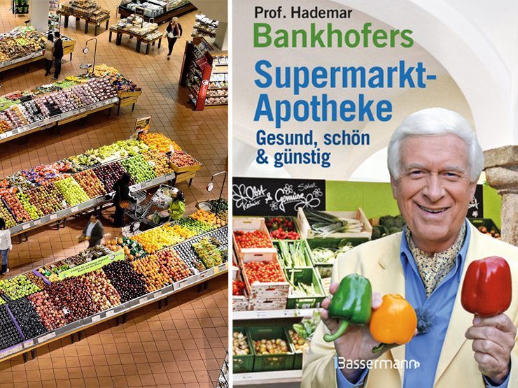 Im neuen Buch von Prof. Hademar Bankhofer erhält der Supermarkt einen neuen Stellenwert in puncto Gesundheit. Im neuen Buch von Prof. Hademar Bankhofer erhält der Supermarkt einen neuen Stellenwert in puncto Gesundheit.
