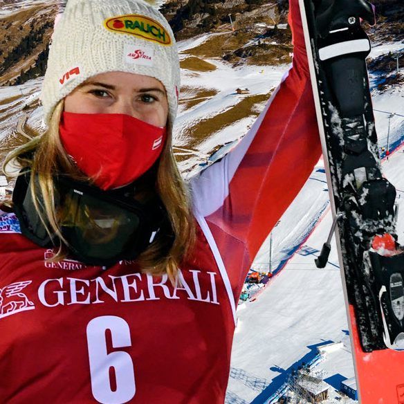 Auch Kahtarina Liensberger ist im Finale mit dabei