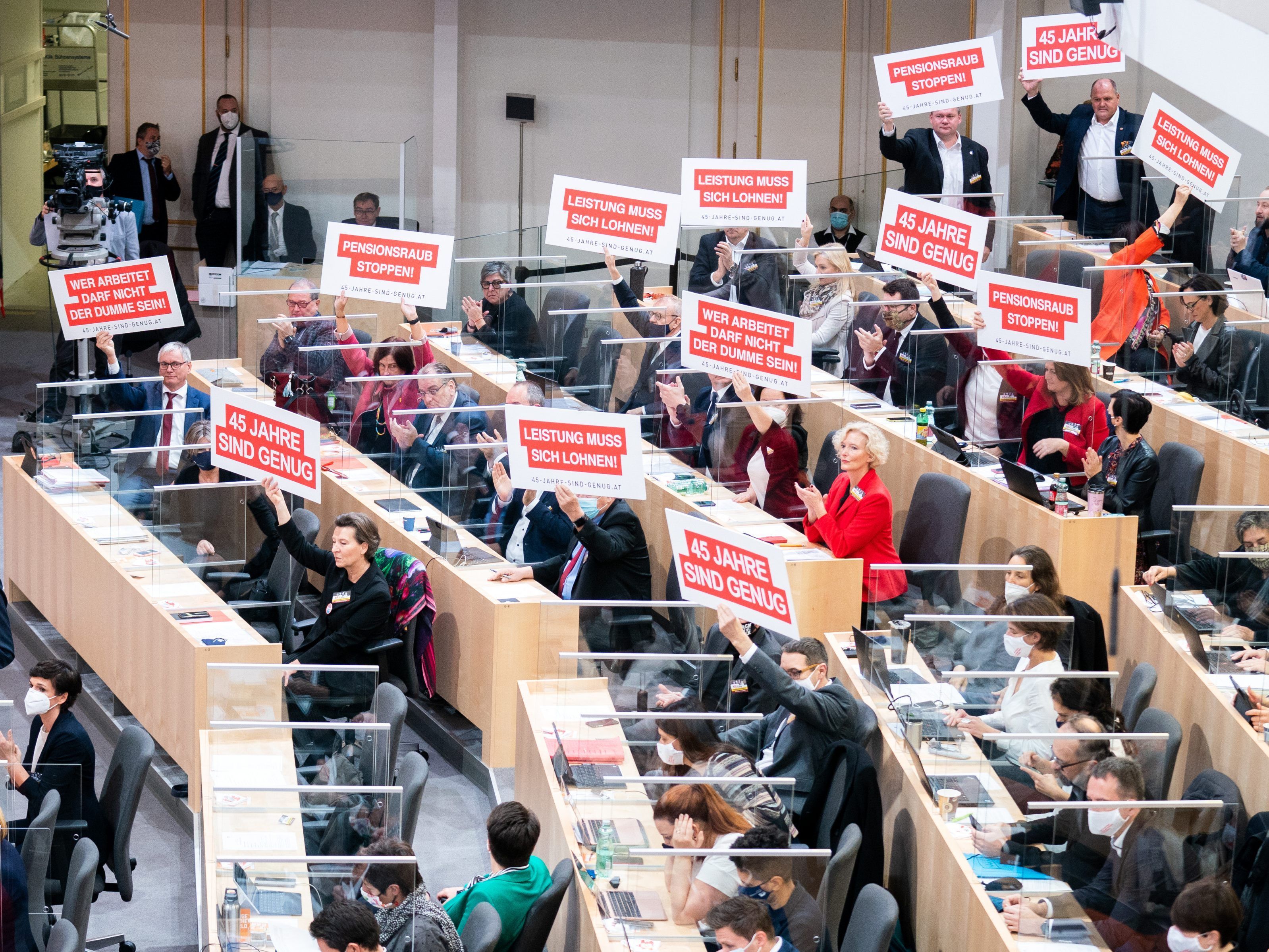 Die Debatte rund um die Pensionsreform verlief durchaus emotional.