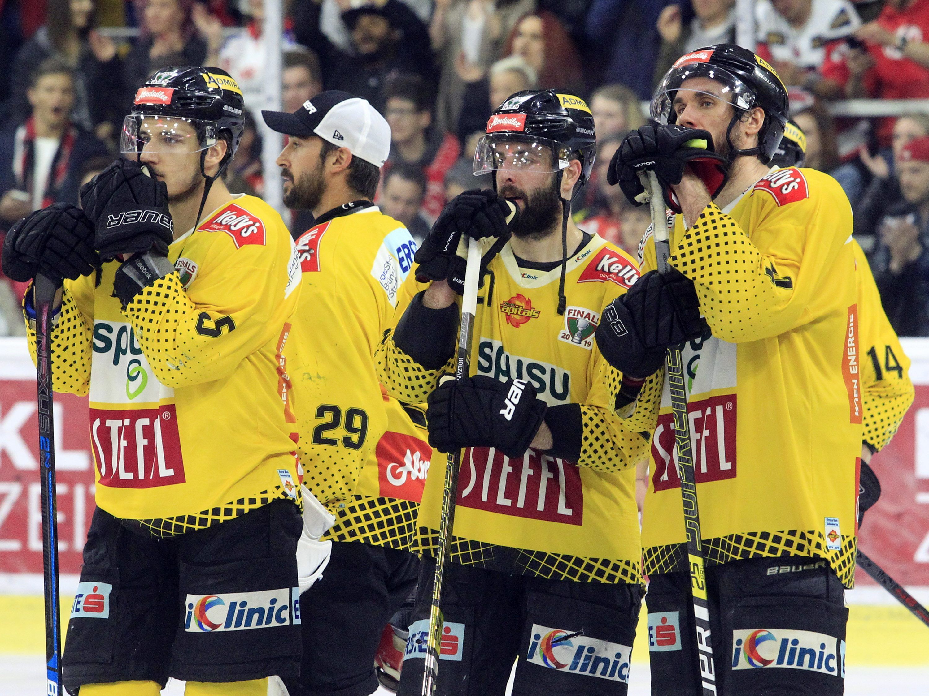 Mit 1:3 mussten sich die Vienna Capitals in Linz geschlagen geben. Mit 1:3 mussten sich die Vienna Capitals in Linz geschlagen geben.