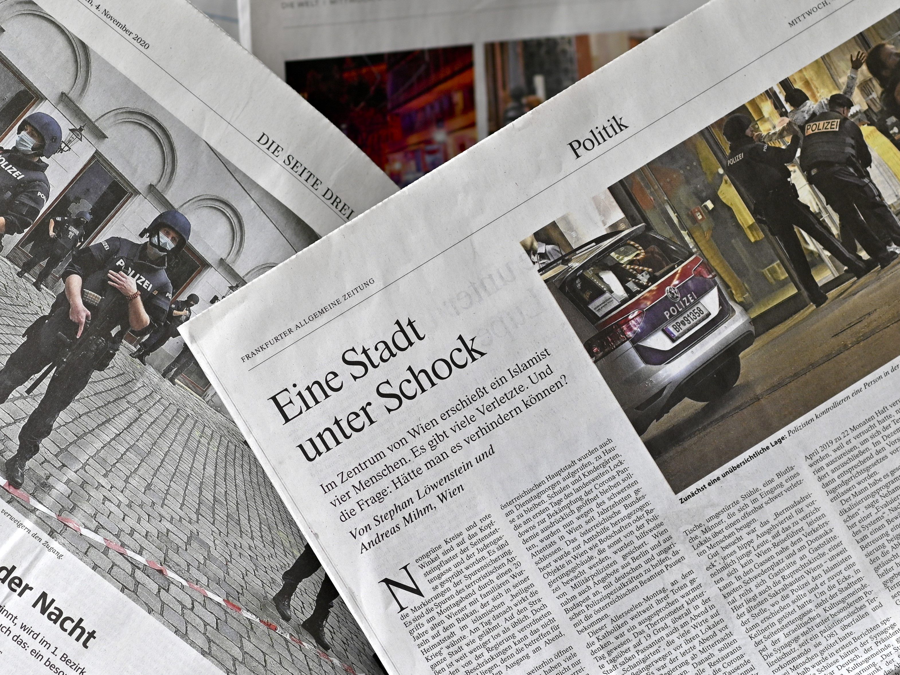 Nationale und internationale Medien berichteten über den Anschlag in Wien - nicht immer stützte man sich dabei nur auf Fakten Nationale und internationale Medien berichteten über den Anschlag in Wien - nicht immer stützte man sich dabei nur auf Fakten
