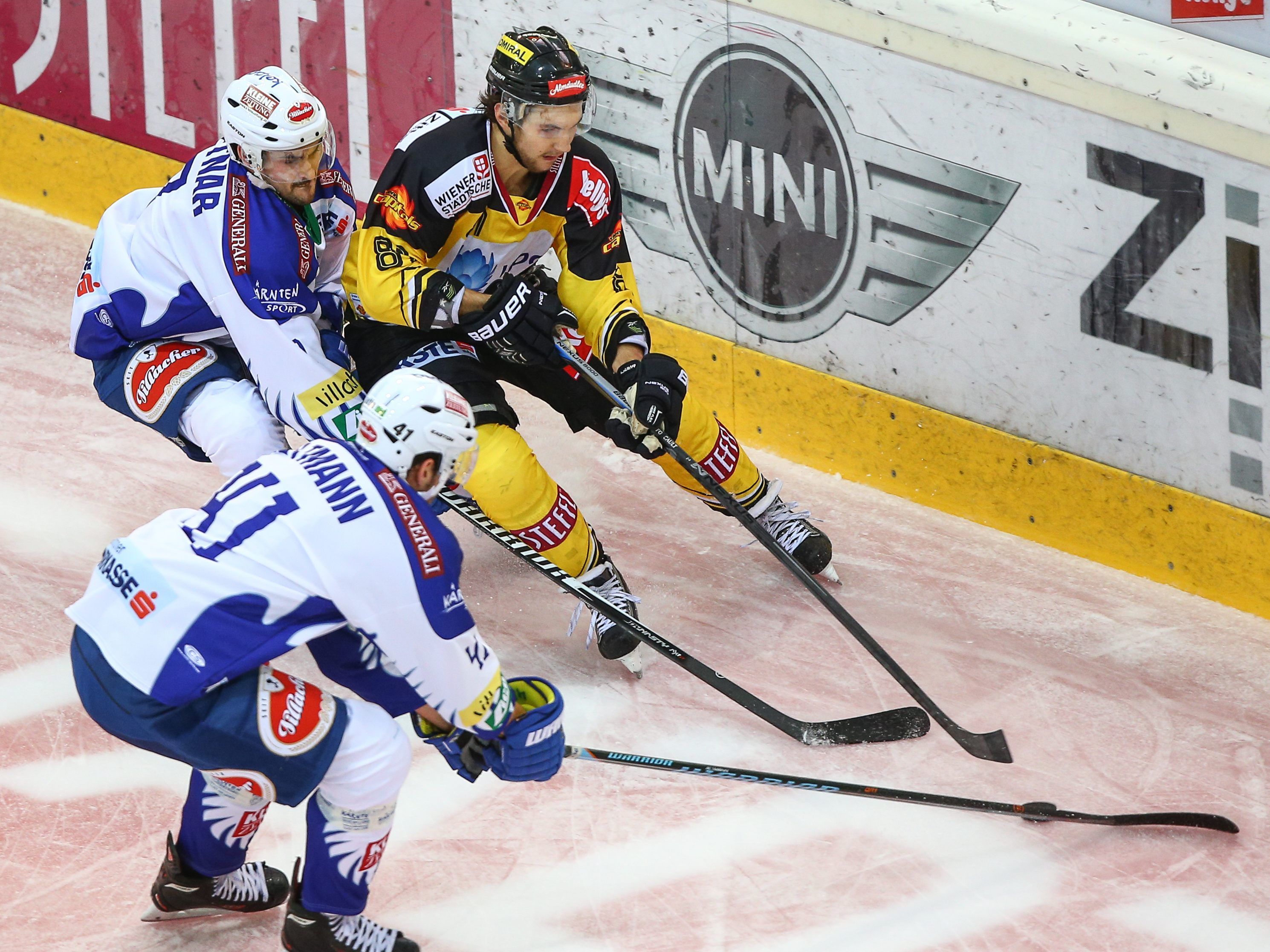 Der VSV stoppte die Capitals-Serie mit einem 4:1-Heimsieg. Der VSV stoppte die Capitals-Serie mit einem 4:1-Heimsieg.