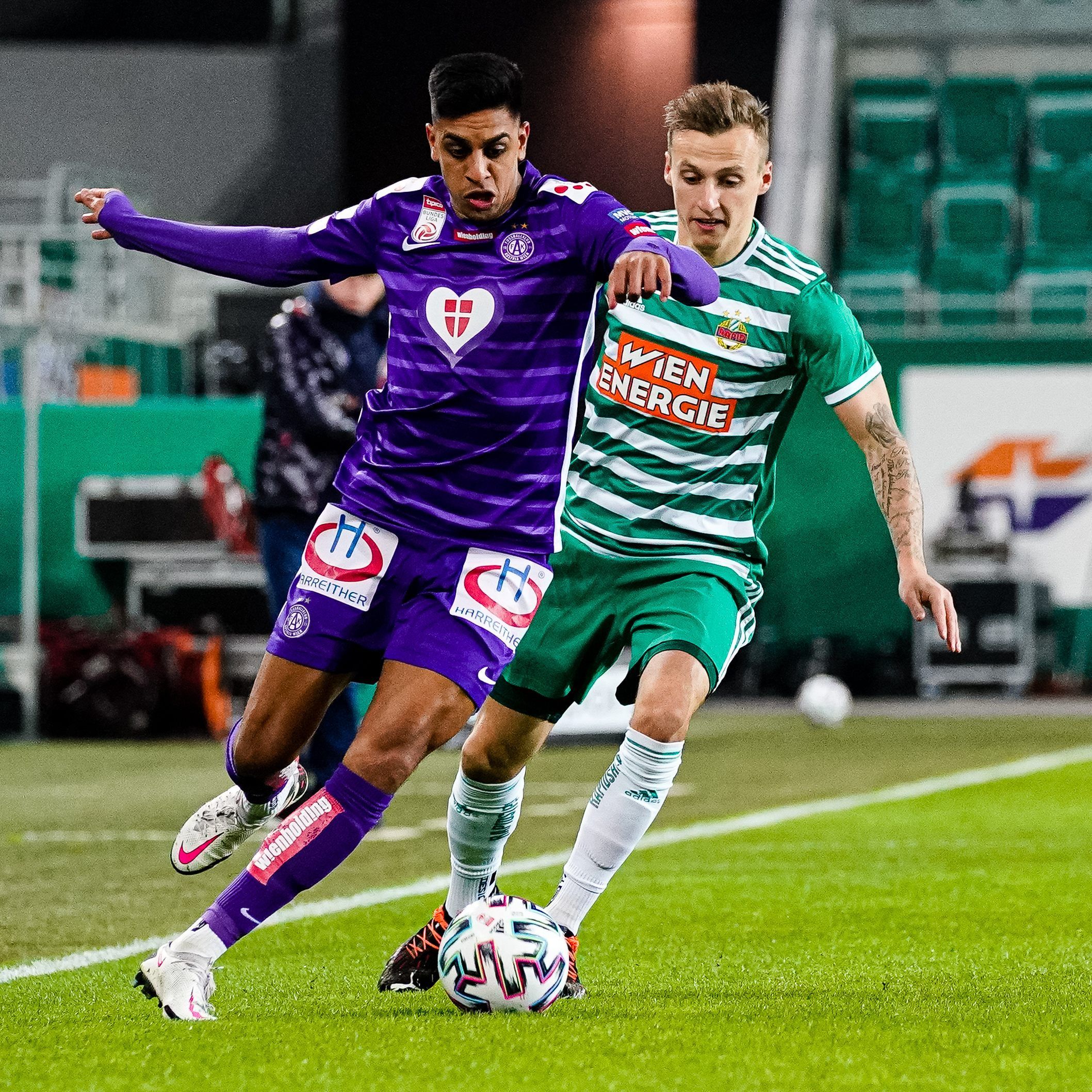Das Wiener Derby endete mit einem 1:1-Unentschieden.