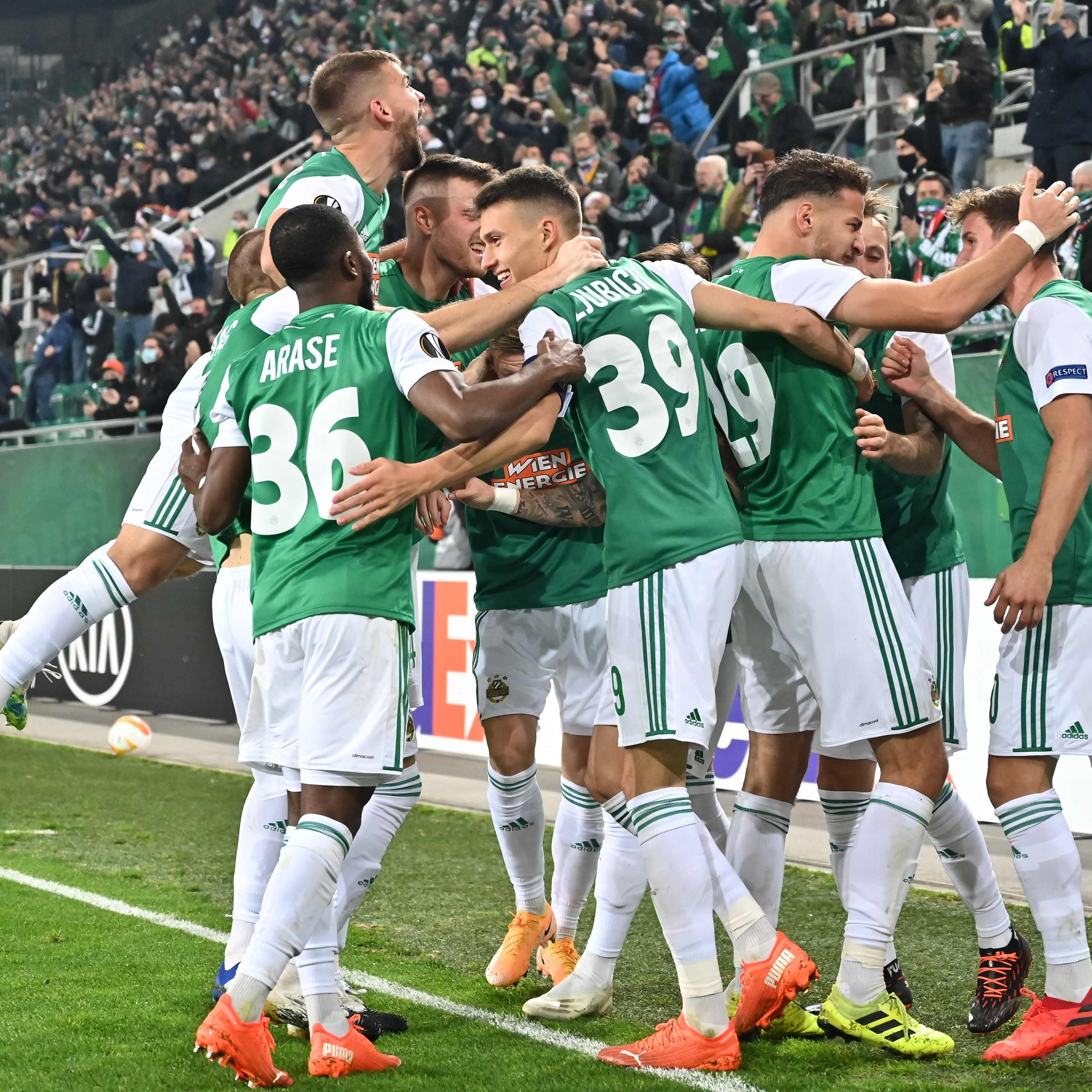 Hier sehen Sie das EL-Match Rapid Wien gegen Dundalk live.