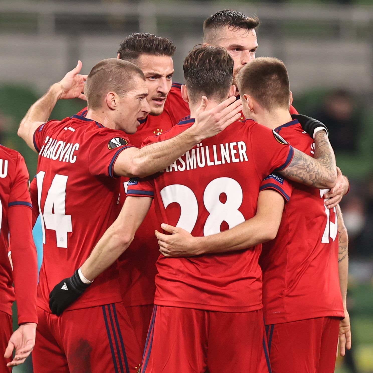 Rapid jubelte heute über den wichtigen zweiten Sieg in der Gruppenphase.