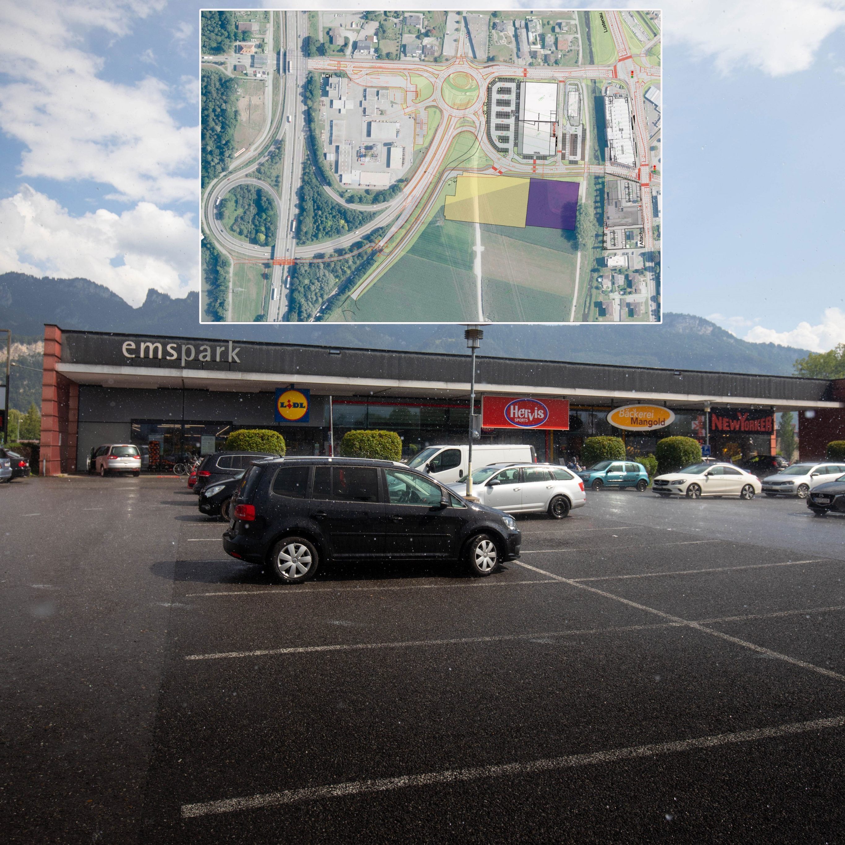 Auch der McDonald’s wird durch einen Umbau modernisiert.