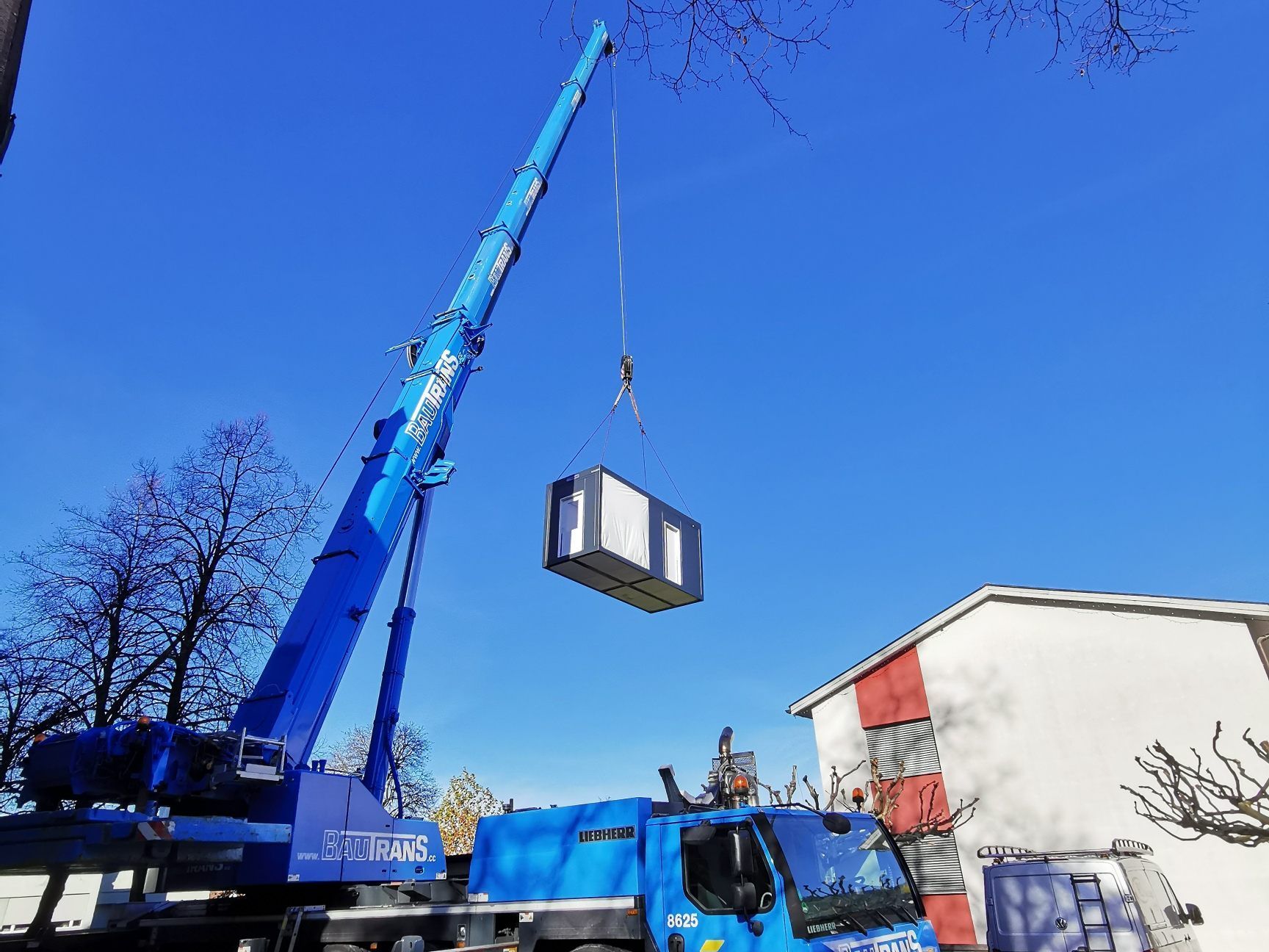 Anlieferung der Module Anlieferung der Module