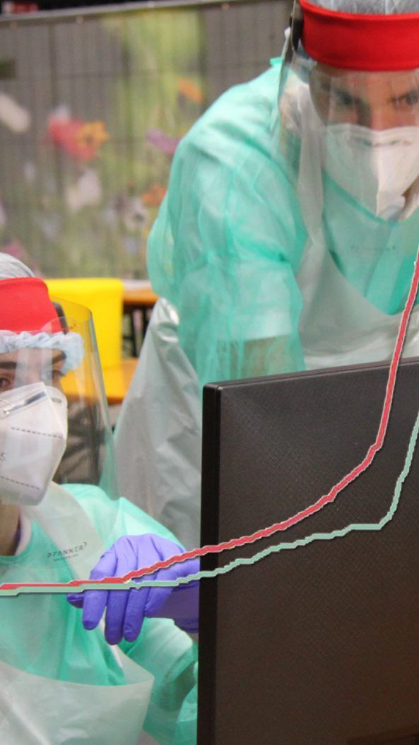 Neben 288 Genesenen gab es am Dienstagmittag leider auch drei Tote zu verzeichnen.