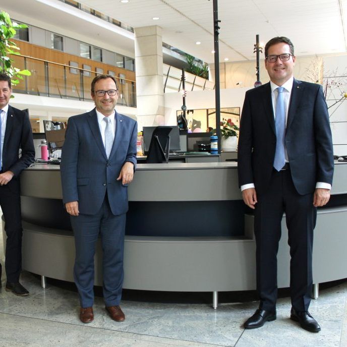 Der neue Dreier-Vorstand der Dornbirner Sparkasse (v. l. n. r.): Harald Giesinger, KR Werner Böhler und Mag. Martin Jäger, MBA.