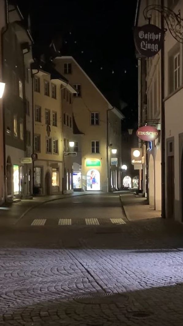 Vorarlbergs Innenstädte sind nachts ungewohnt ruhig und still.
