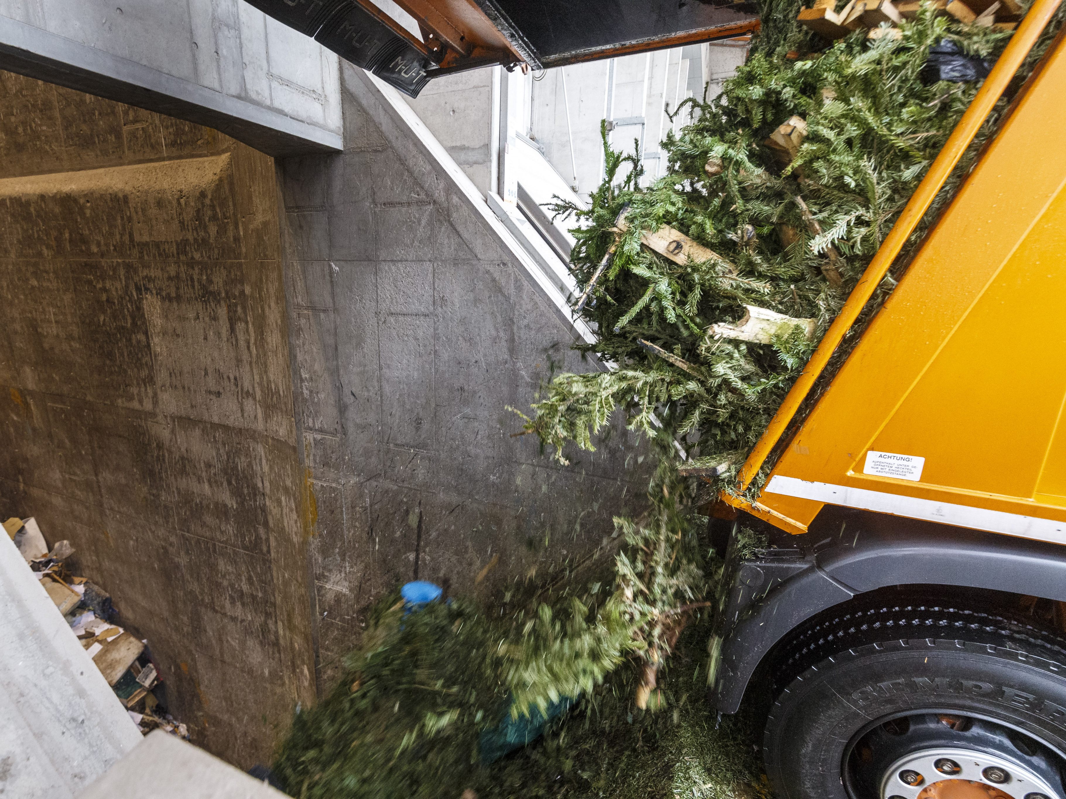 Die Energie, die bei der Verbrennung der Christbäume entsteht, nutzt Wien Energie zur Produktion von Strom und Wärme.