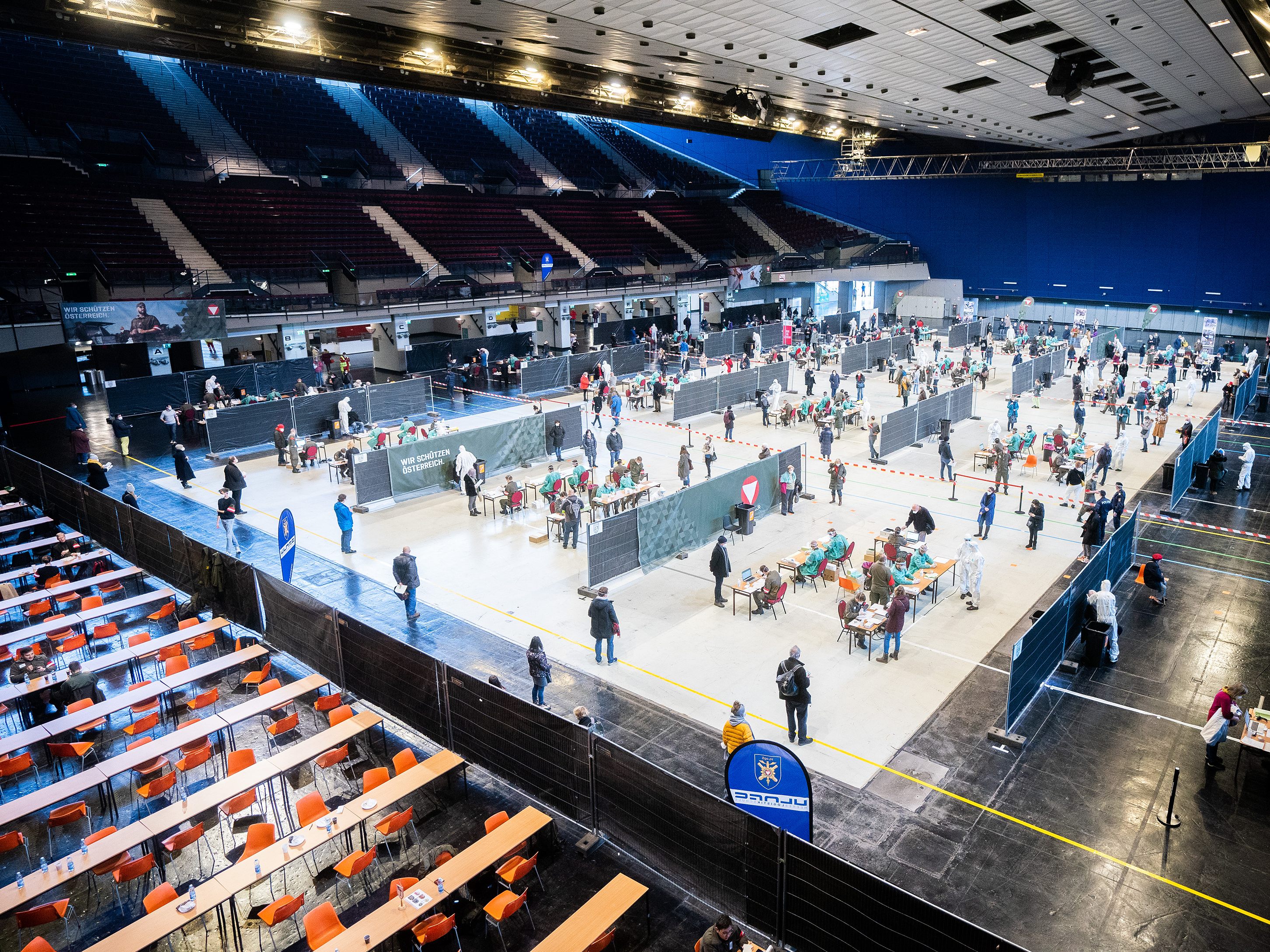 Während die Stadthalle ausgebucht war, sind die anderen Standorte nicht ausgelastet.