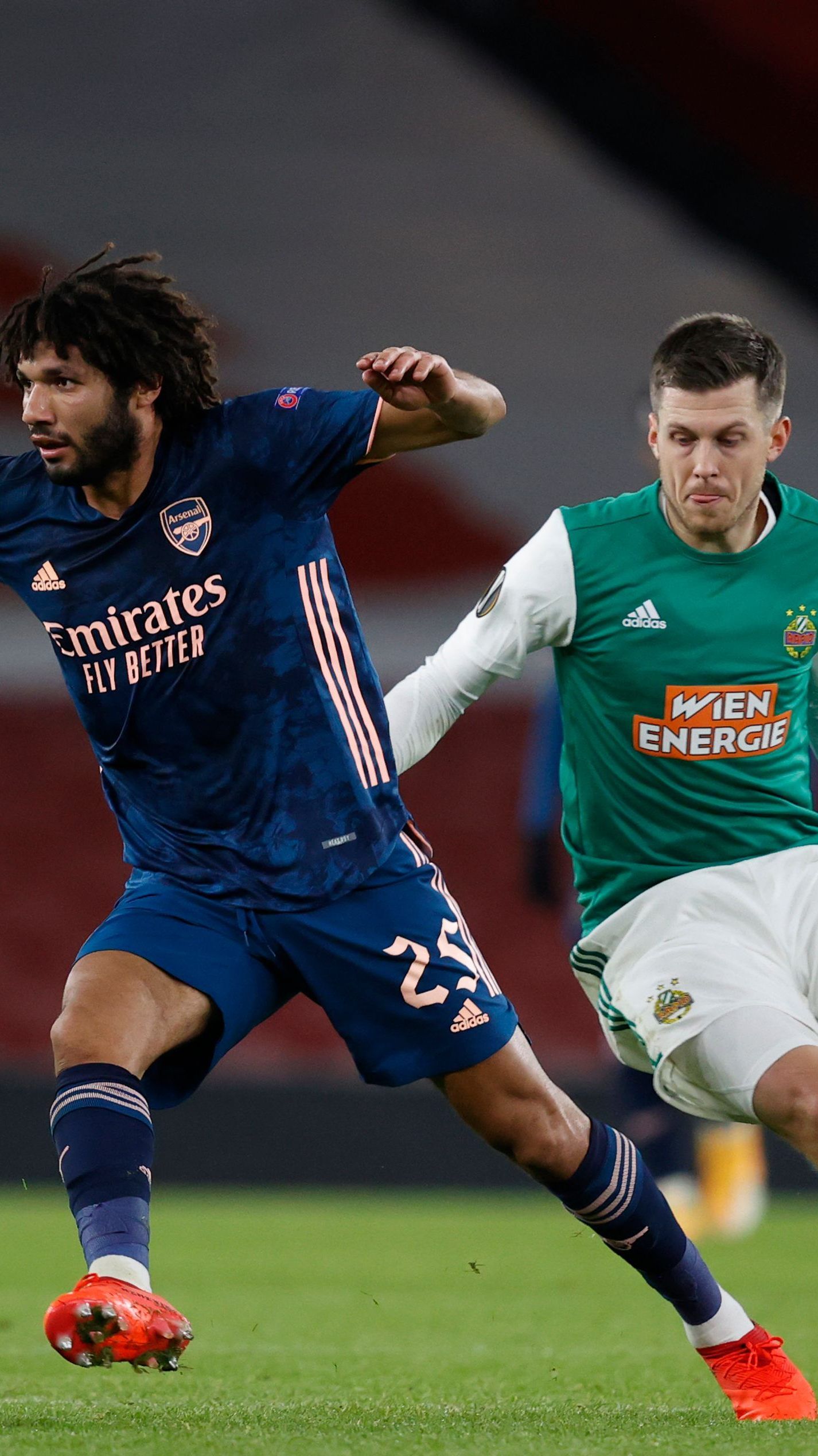 Rapid Wien musste sich Arsenal in der Europa League geschlagen geben.