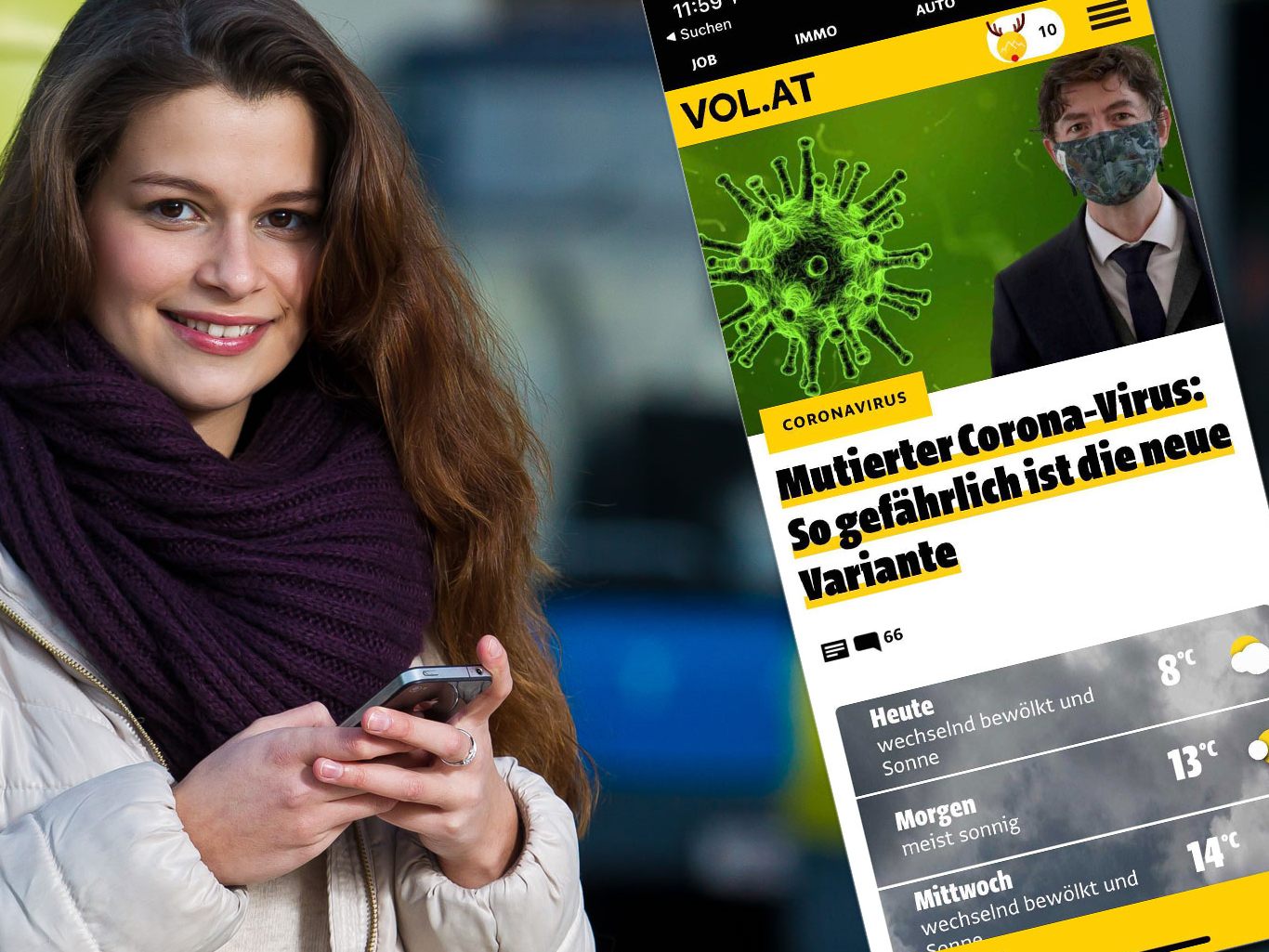 Schneller informiert dank der VOL.AT-App.