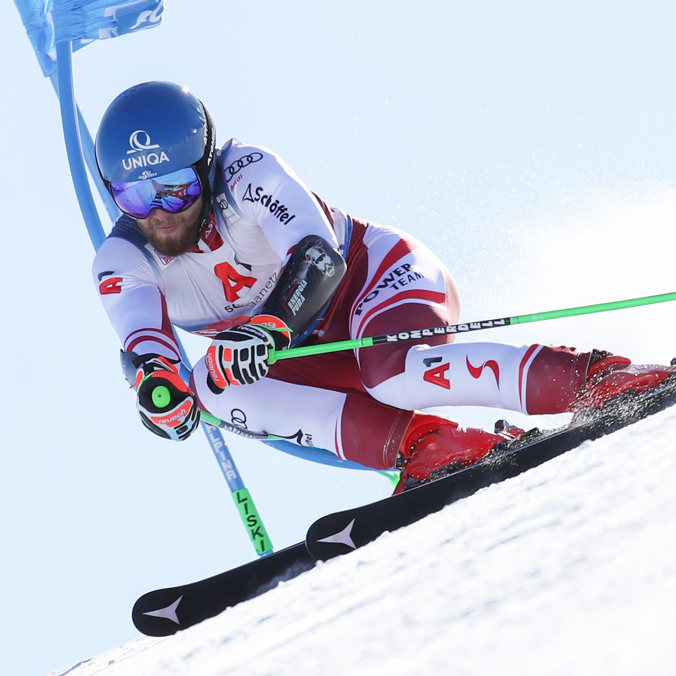 Nach einer Corona-Zwangspause ist Marco Schwarz in Santa Caterina wieder am Start.