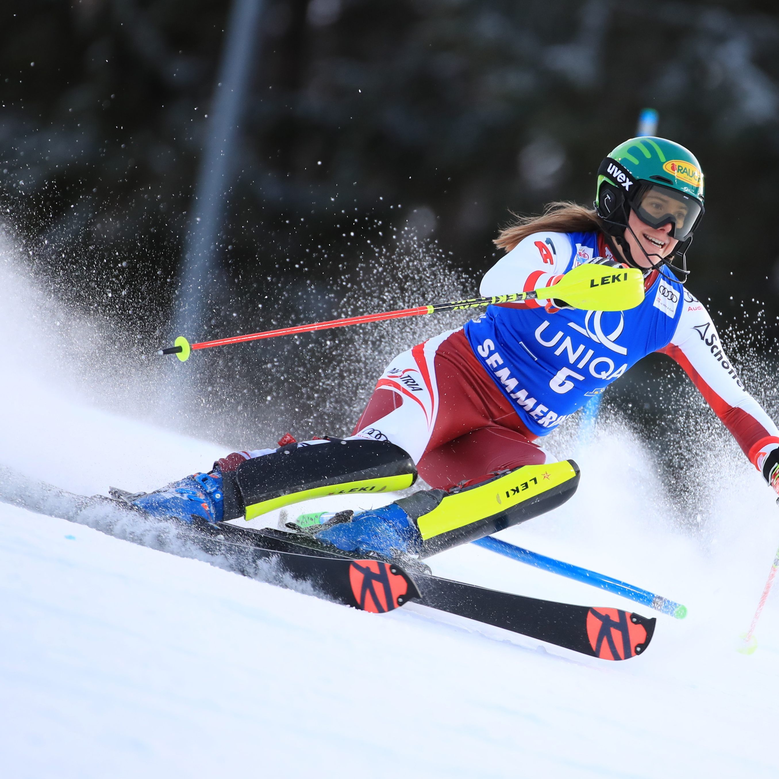 Katharina Liensberger verpasste ihren ersten Weltcup-Erfolg knapp.