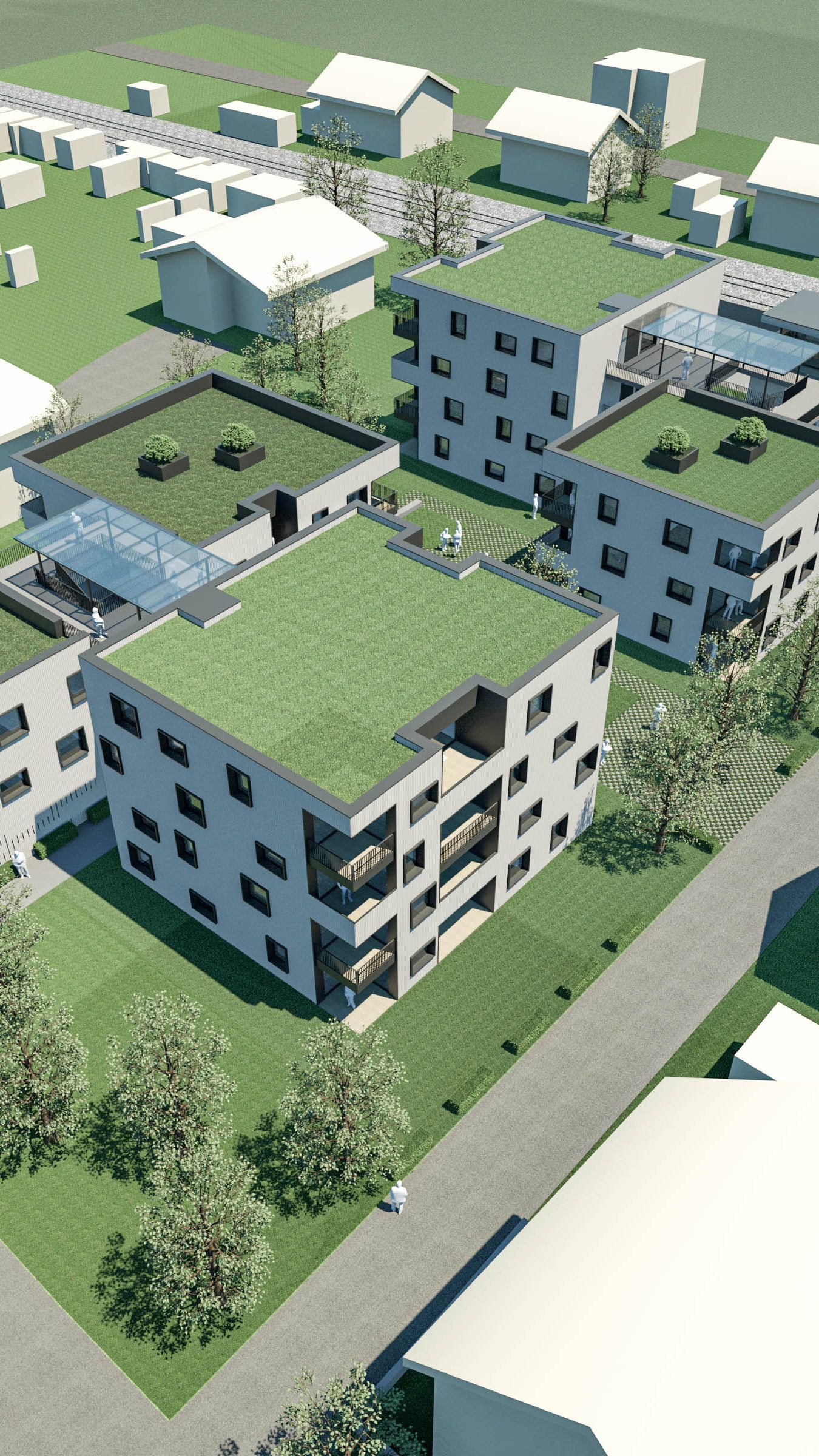 Getzner baut 61 Werkswohnungen: kleine für Einzelpersonen als auch Mehrzimmerwohnungen für Familien.