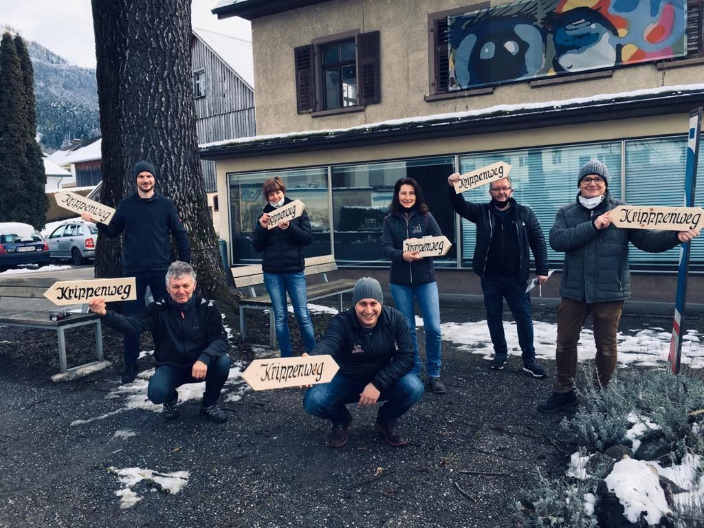 Satteinser Krippenweg - hier entlang!