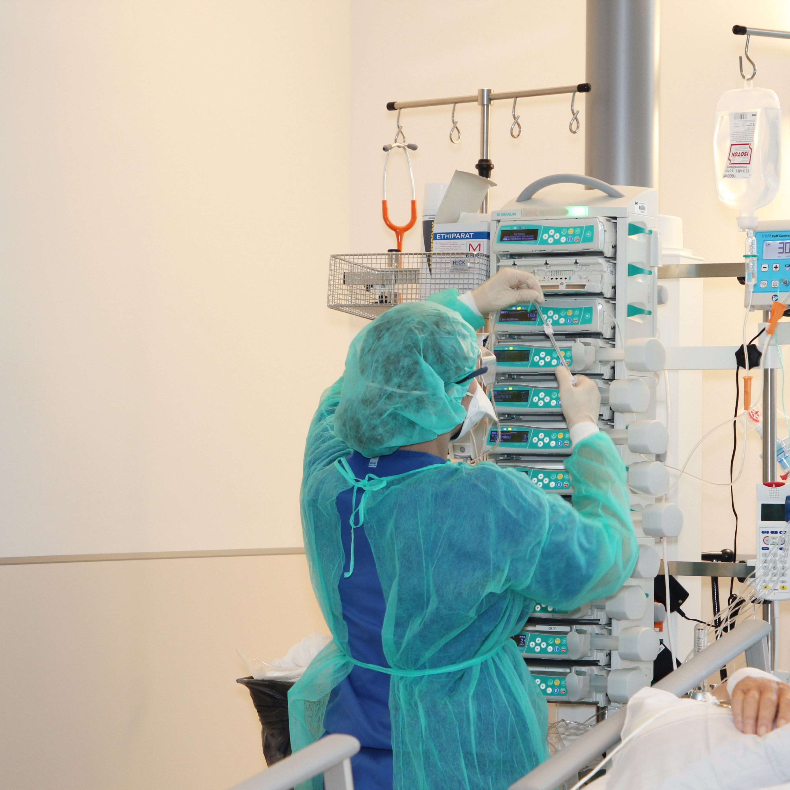 Die Lage in den Krankenhäusern hält sich stabil.