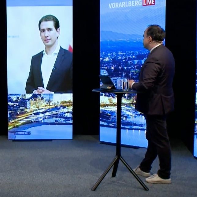 Kanzler Kurz bei "Vorarlberg Live".
