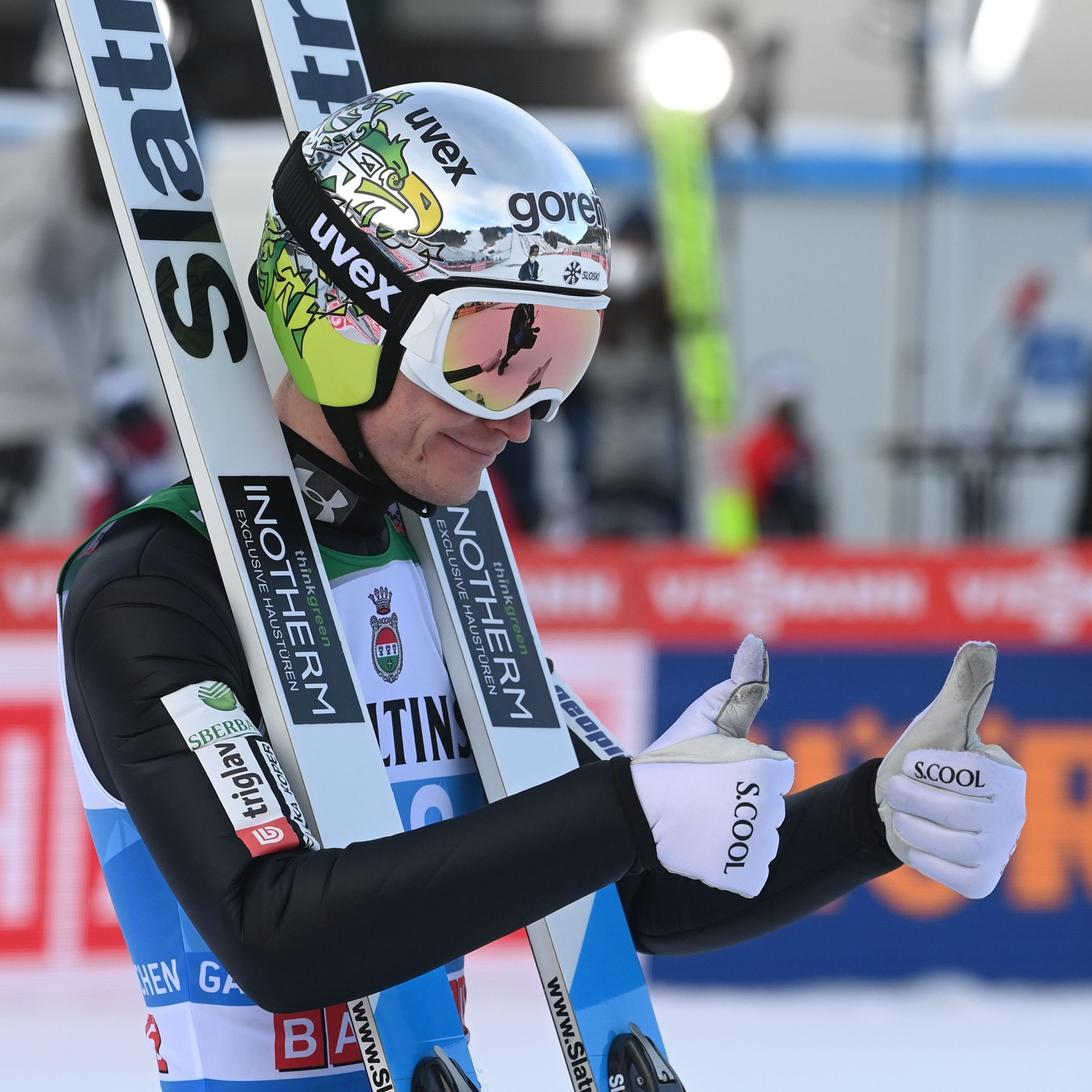 Der Slowene Anze Lanisek meldete Siegansprüche für das 2. Springen auf der Tourneee an