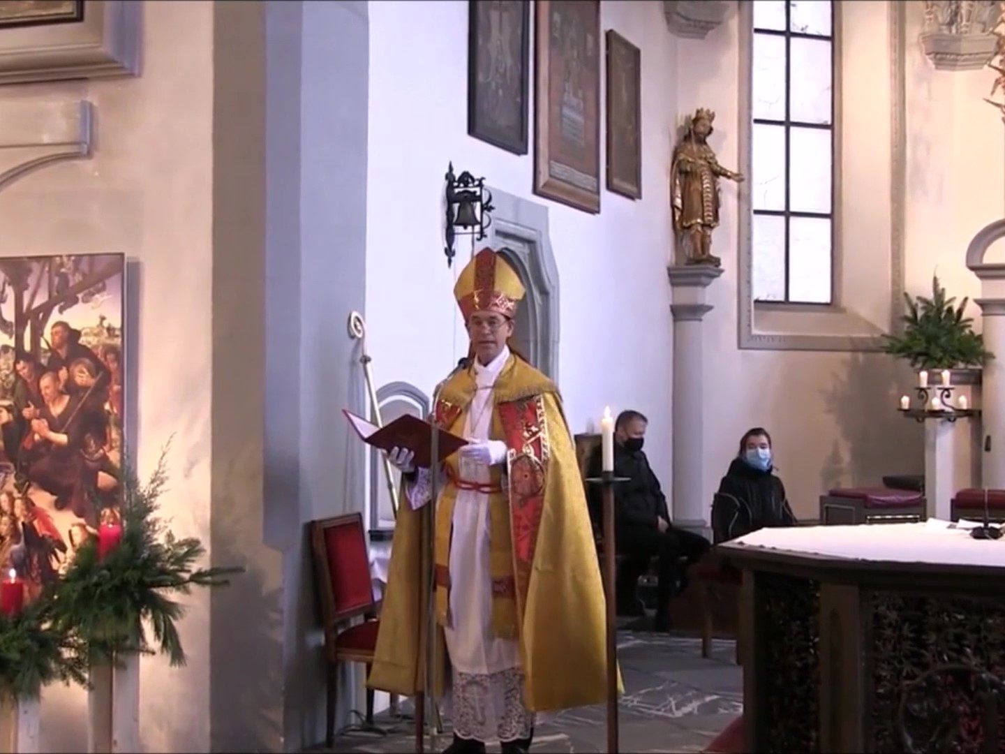 Der hl. Nikolaus in der Basilika Der hl. Nikolaus in der Basilika