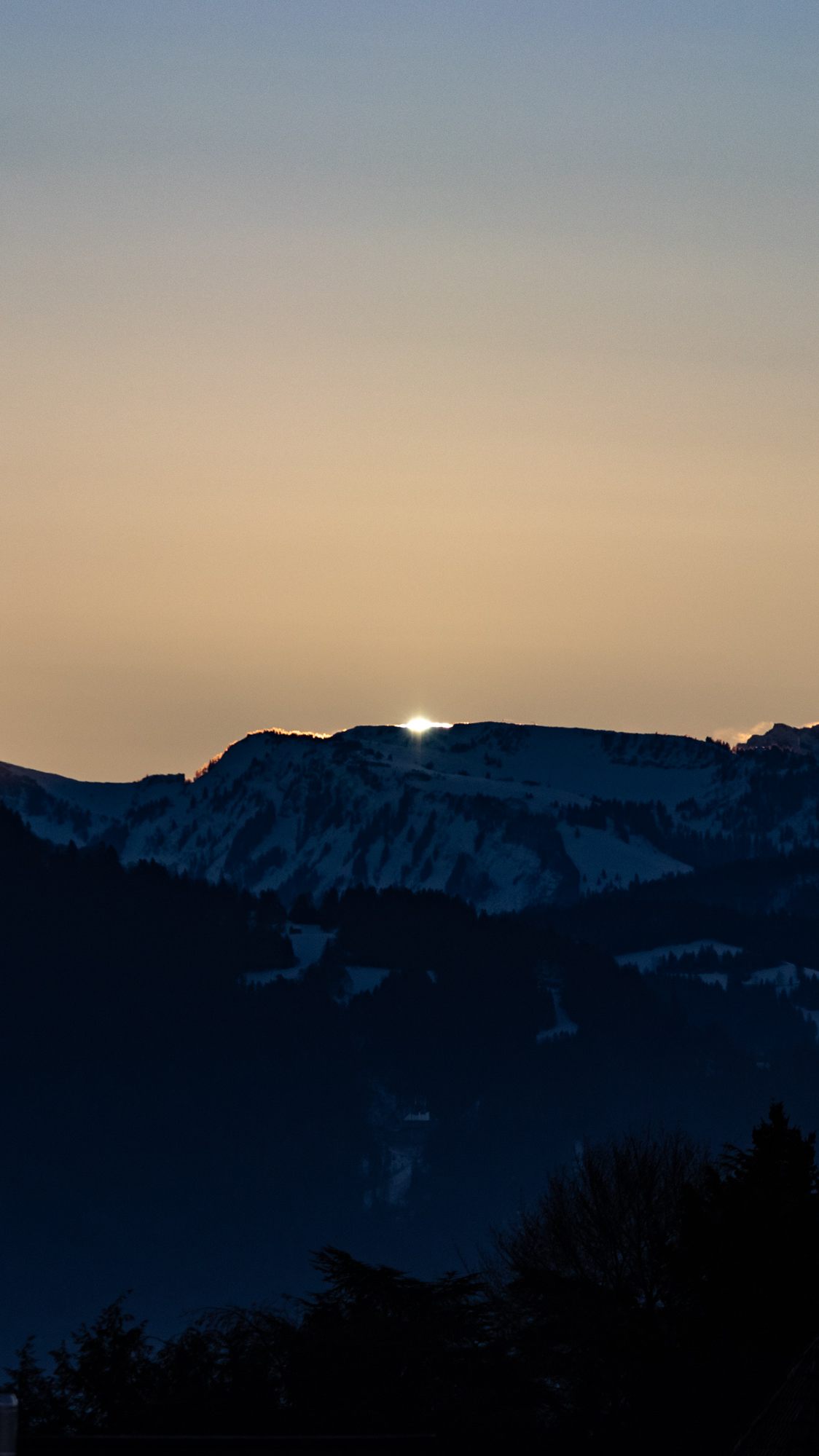 Sonnenaufgang über der Hinteren Niedere