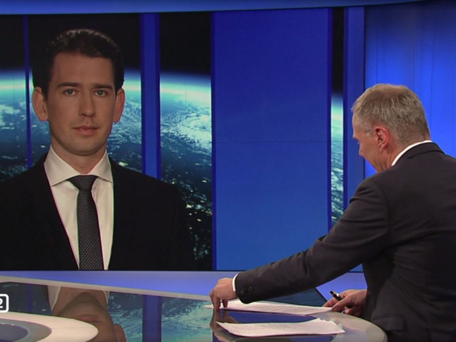 Kanzler Sebastian Kurz stand Armin Wolf Rede und Antwort.