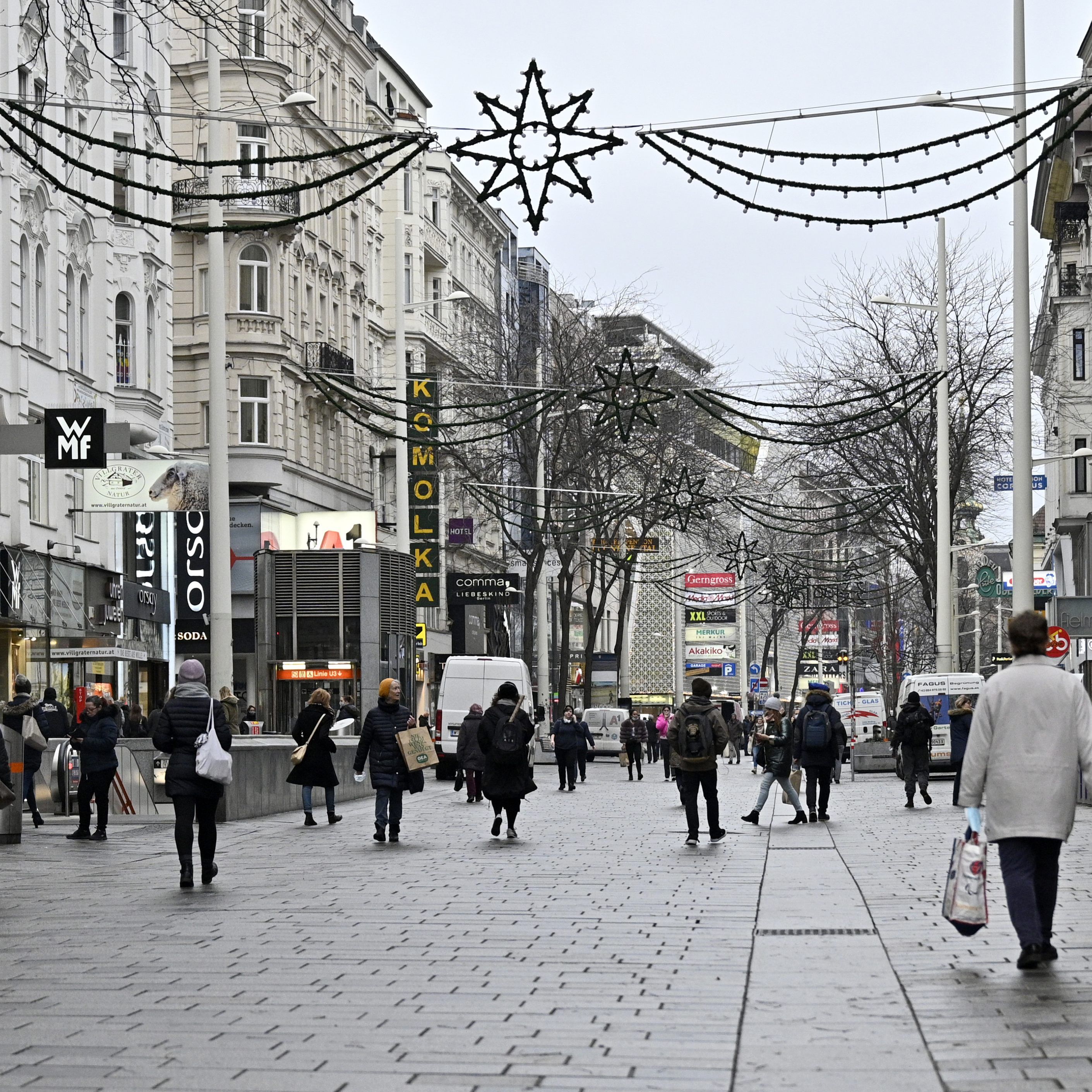 Auf der Mahü war heute mehr los als während des Lockdowns.