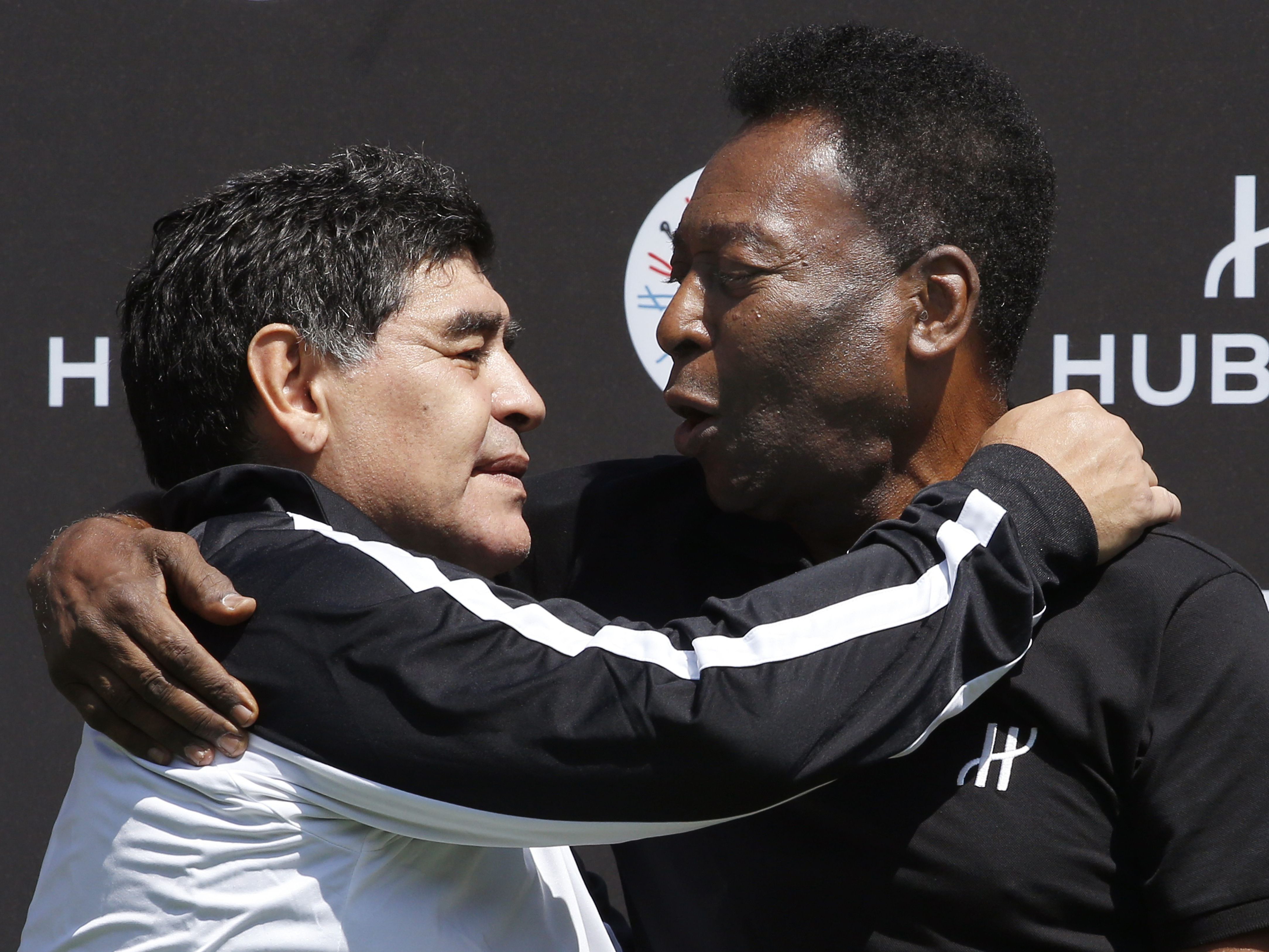 Maradona und Pele.