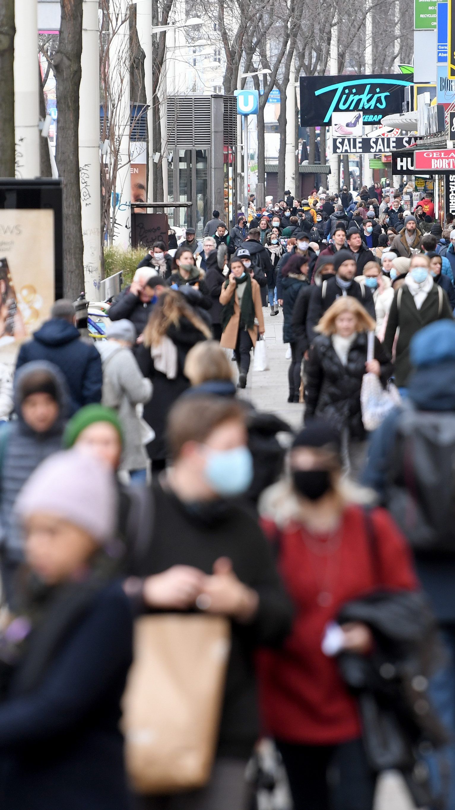 Auf der Mariahilfer Straße werden trotz Pandemie viele Shopping-Wütige erwartet.